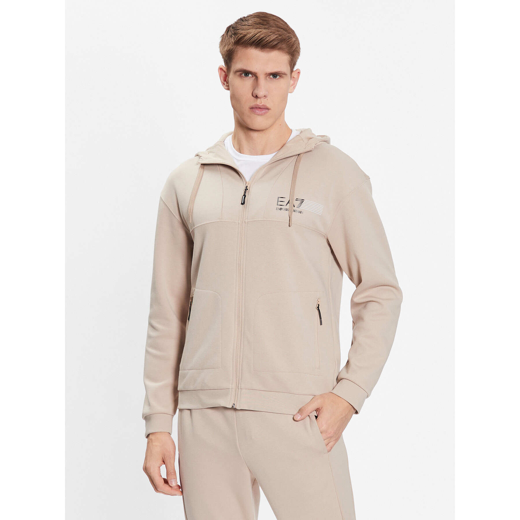 EA7 Emporio Armani Tepláková súprava 3RPV61 PJMBZ 1722 Béžová Regular Fit - Pepit.sk