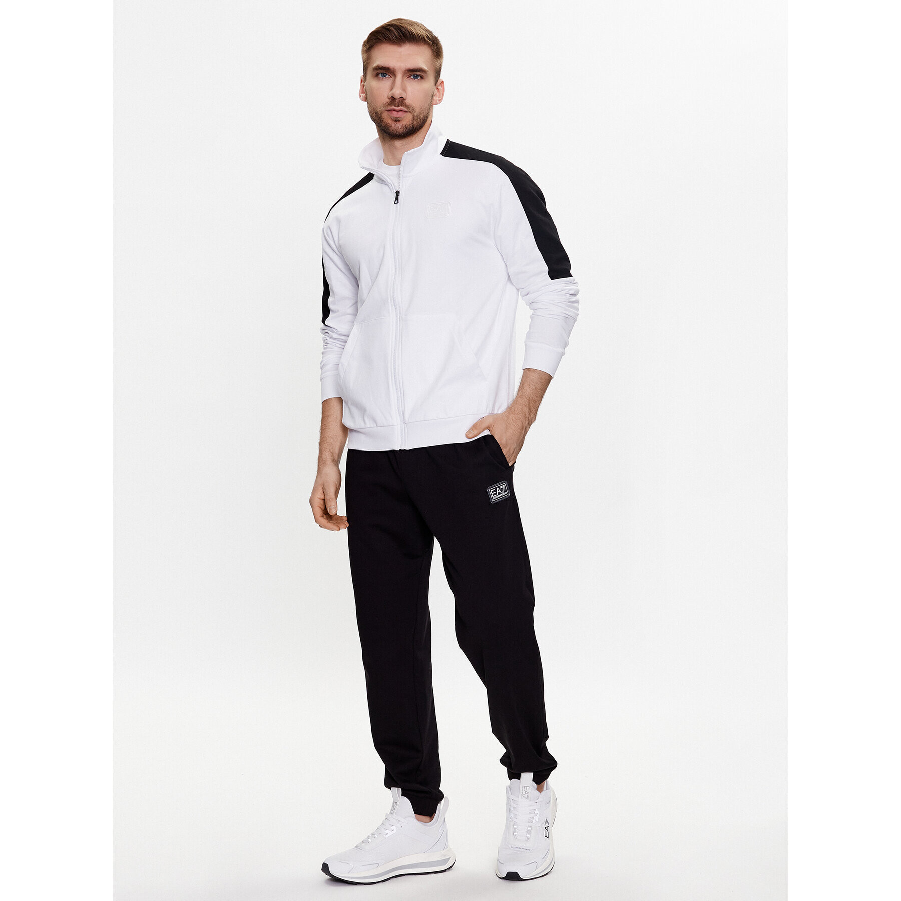 EA7 Emporio Armani Tepláková súprava 3RPV73 PJMHZ 21BA Biela Regular Fit - Pepit.sk