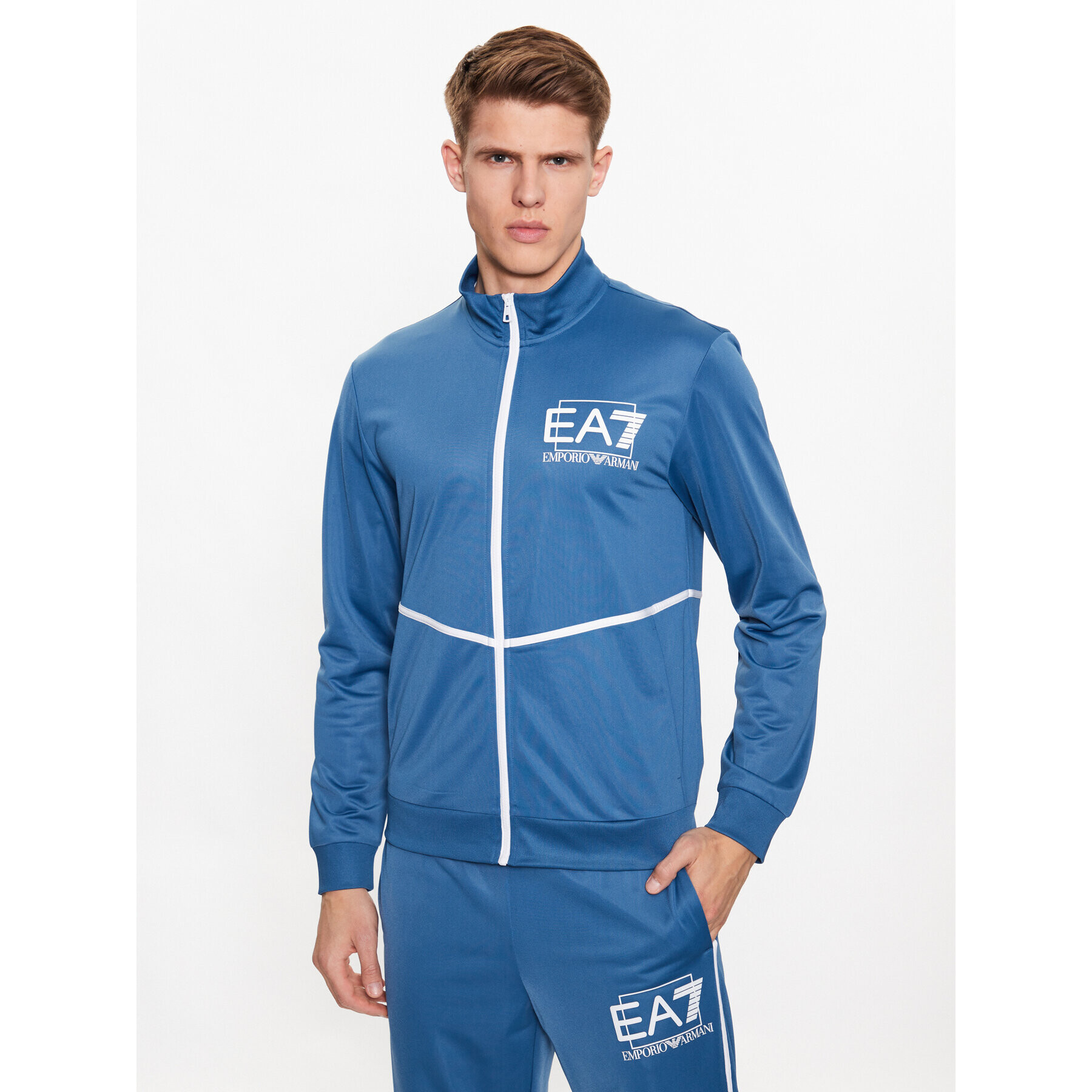 EA7 Emporio Armani Tepláková súprava 3RPV76 PJHEZ 1534 Modrá Regular Fit - Pepit.sk