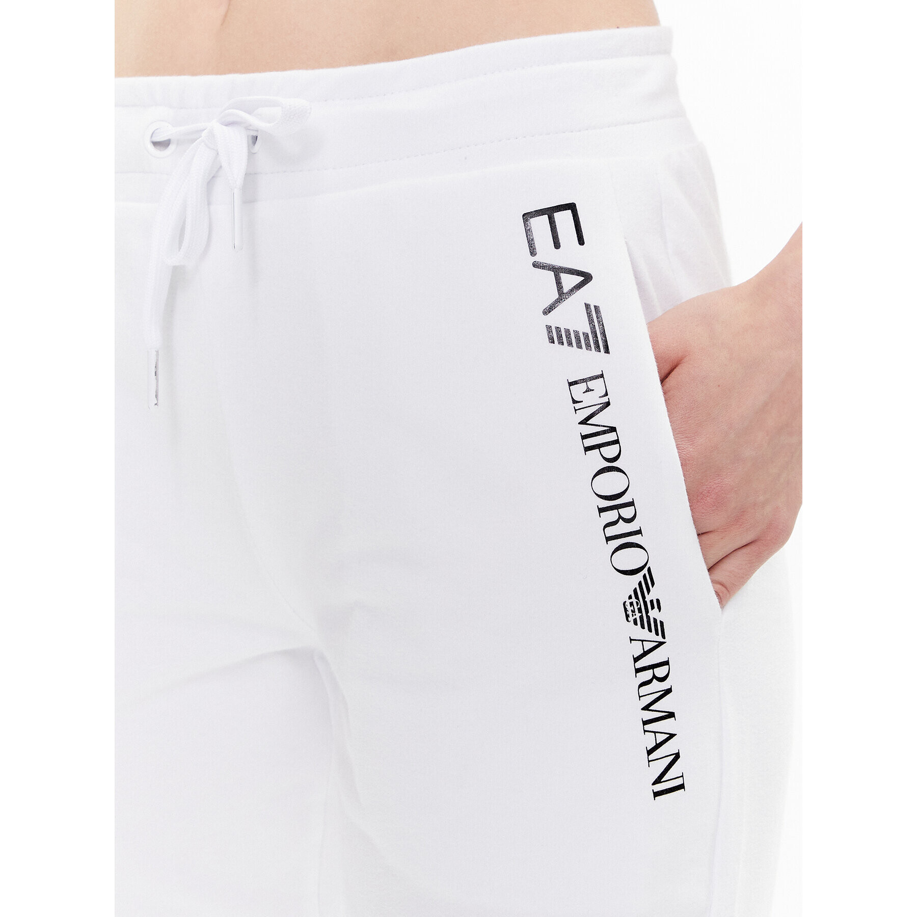 EA7 Emporio Armani Teplákové nohavice 3RTP65 TJCQZ 0102 Biela Regular Fit - Pepit.sk