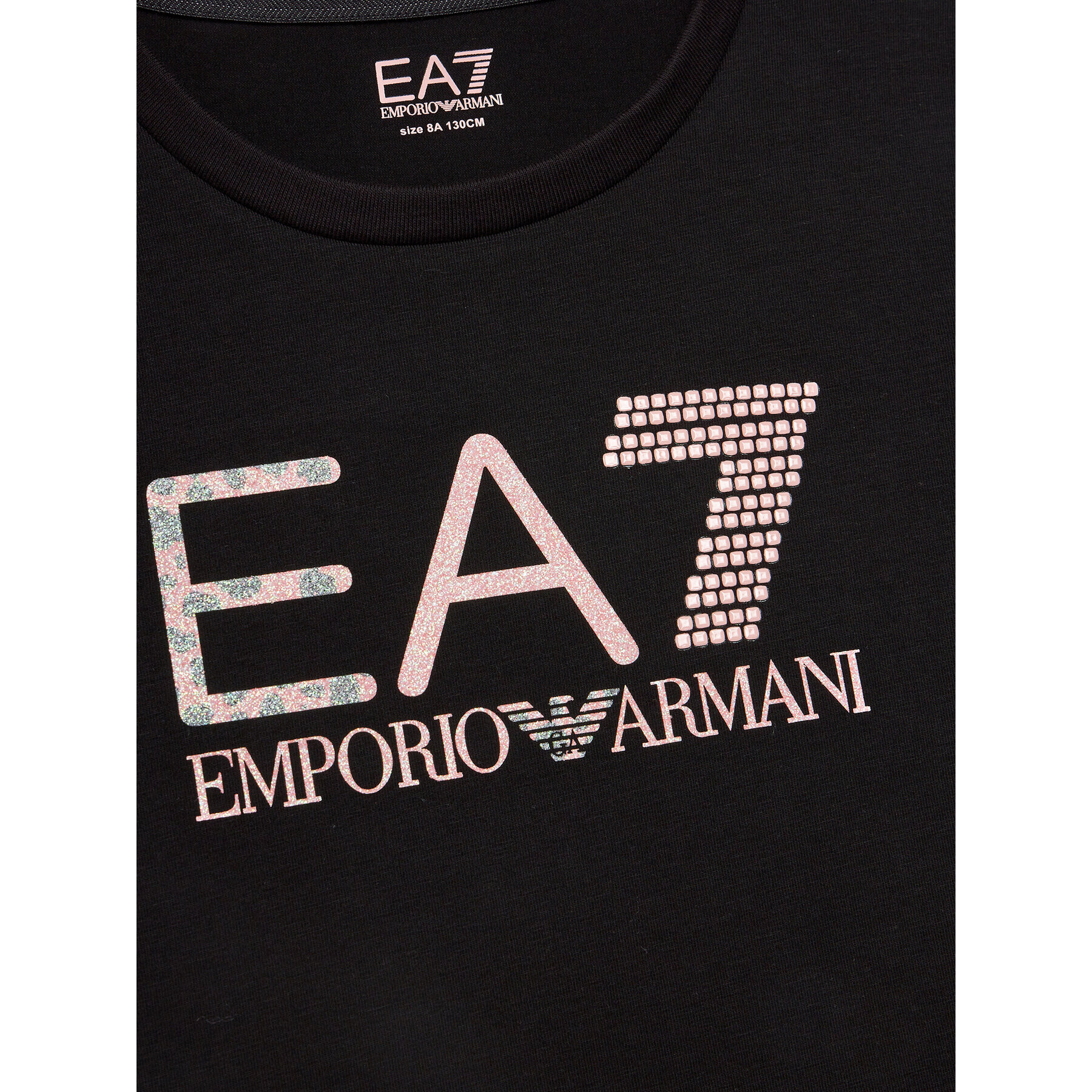 EA7 Emporio Armani Tričko 6RFT15 FJ2HZ 1200 Čierna Regular Fit - Pepit.sk