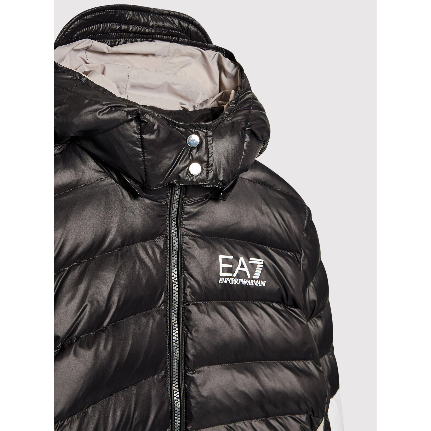 EA7 Emporio Armani Vatovaná bunda 6KBB02 BNR4Z Čierna Regular Fit - Pepit.sk