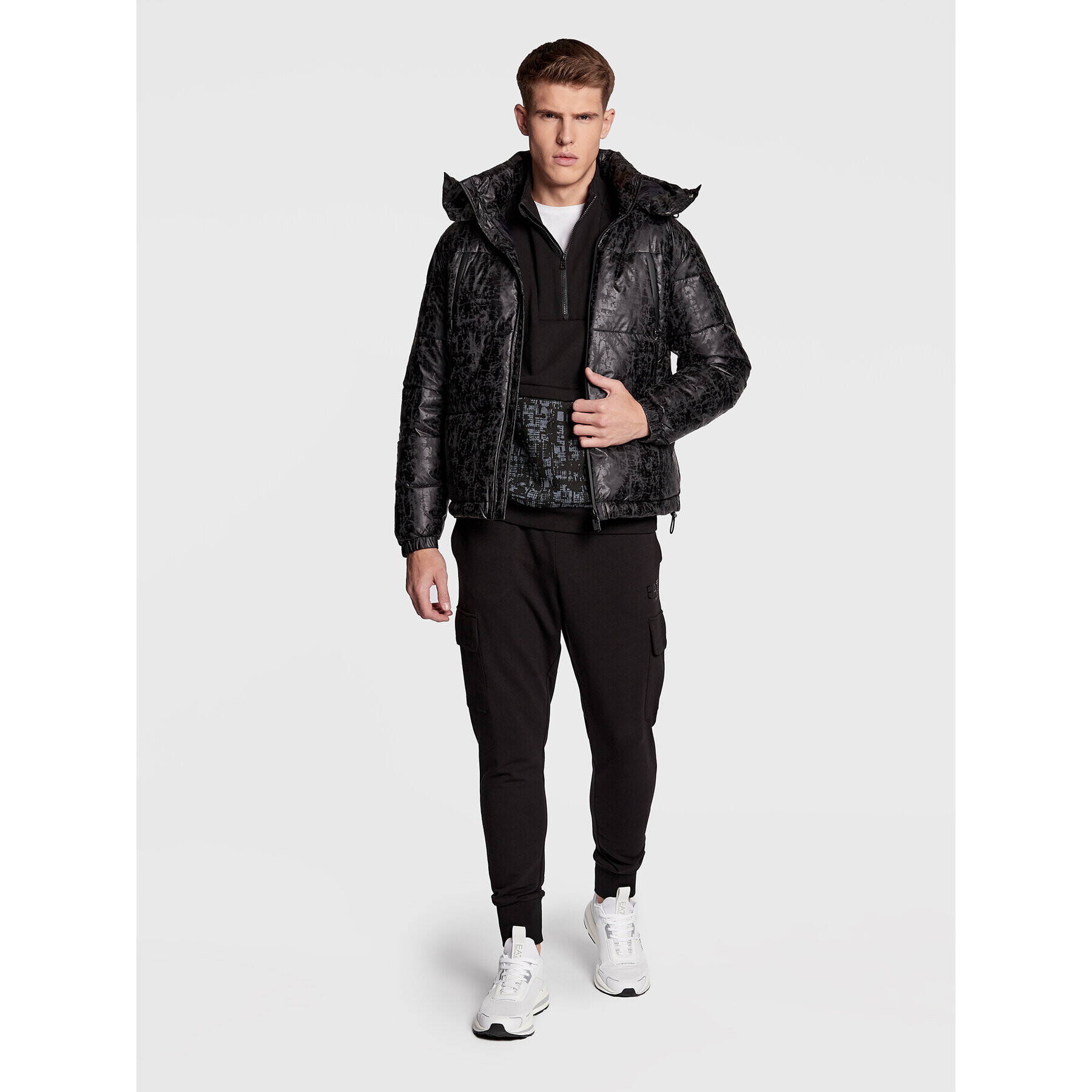 EA7 Emporio Armani Vatovaná bunda 6LPB48 PNACZ 2211 Čierna Regular Fit - Pepit.sk