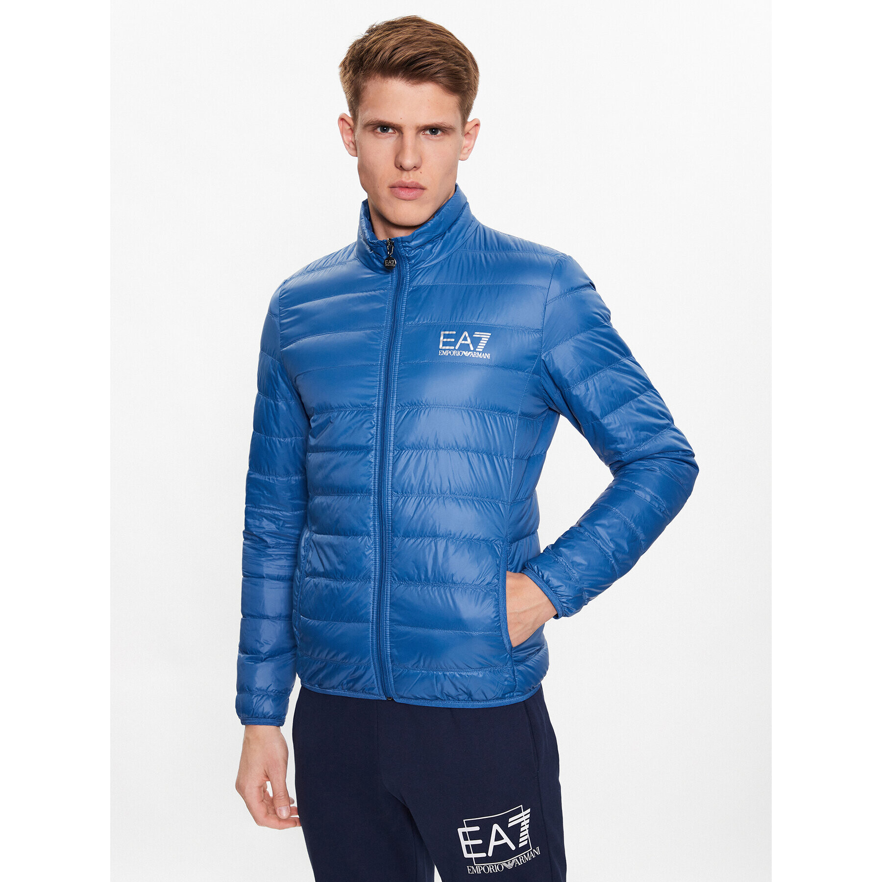 EA7 Emporio Armani Vatovaná bunda 8NPB01 PN29Z 1538 Modrá Regular Fit - Pepit.sk