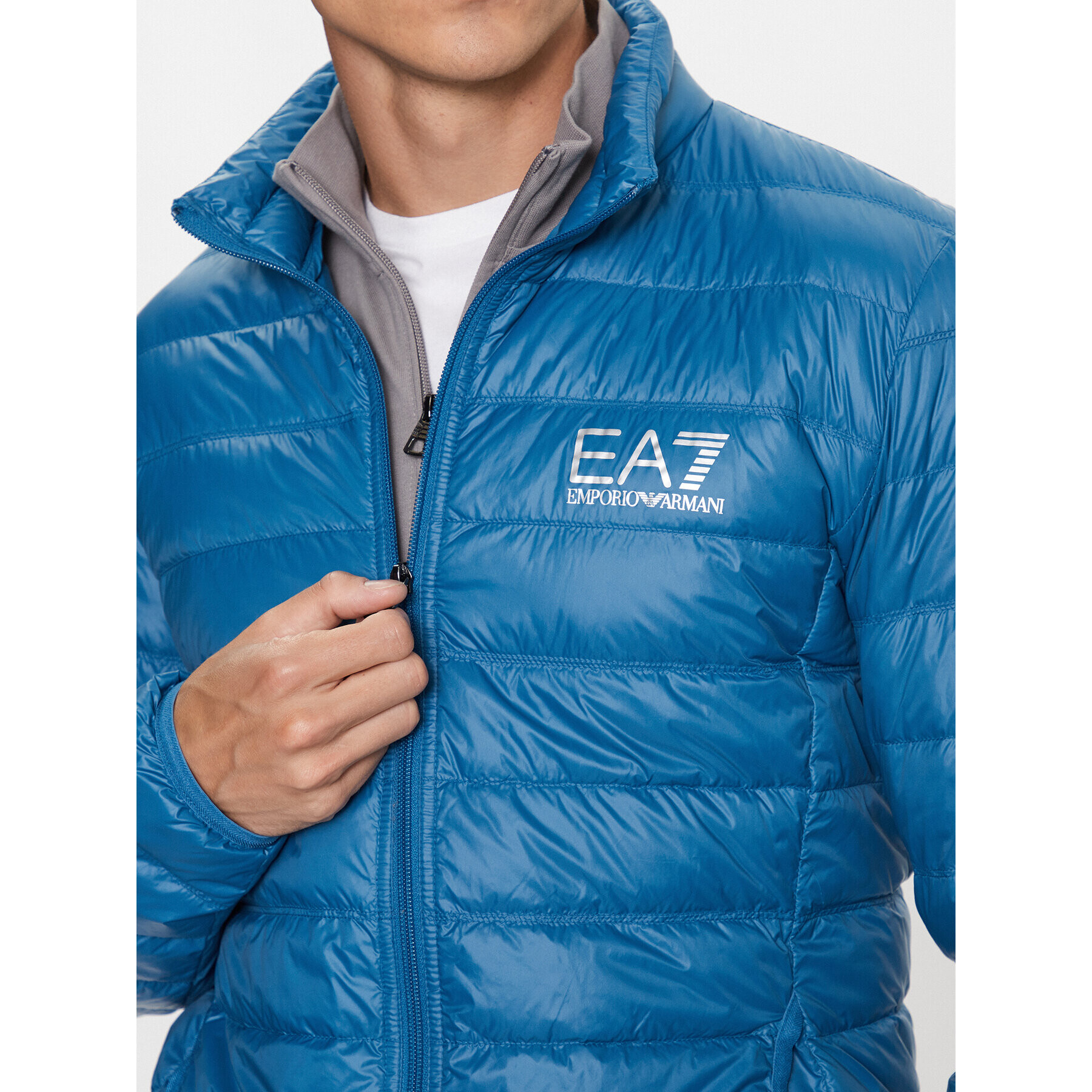 EA7 Emporio Armani Vatovaná bunda 8NPB01 PN29Z 1584 Modrá Regular Fit - Pepit.sk