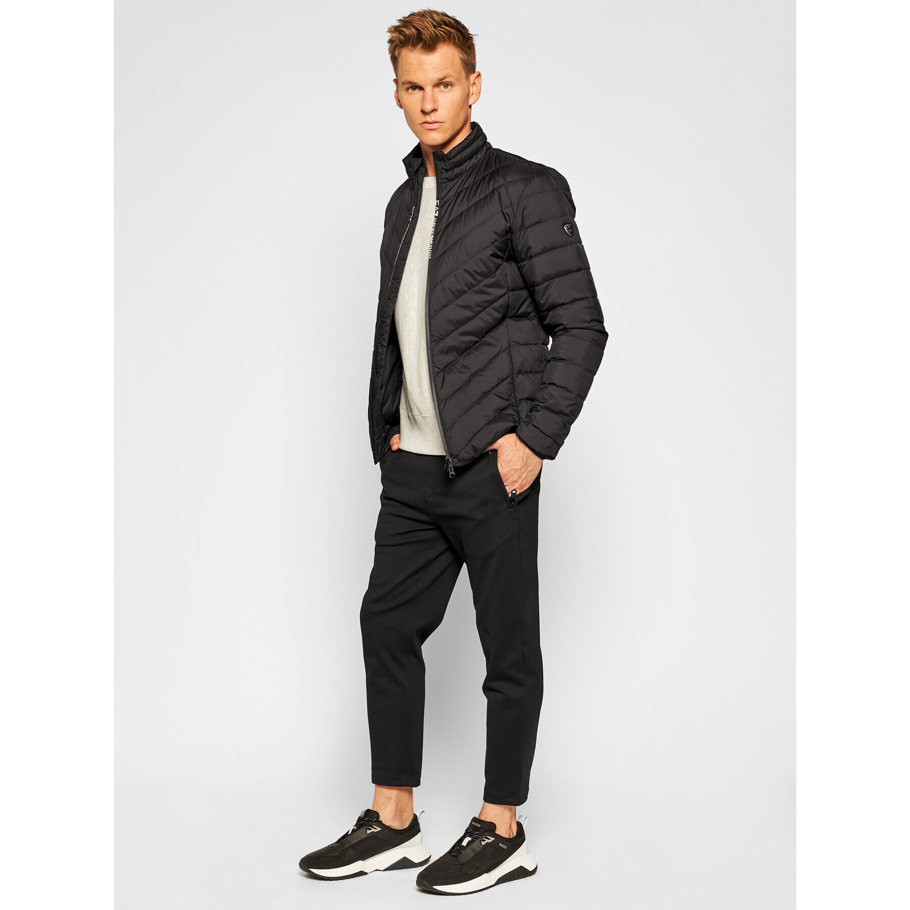 EA7 Emporio Armani Vatovaná bunda 8NPB06 PNE1Z 1200 Čierna Regular Fit - Pepit.sk