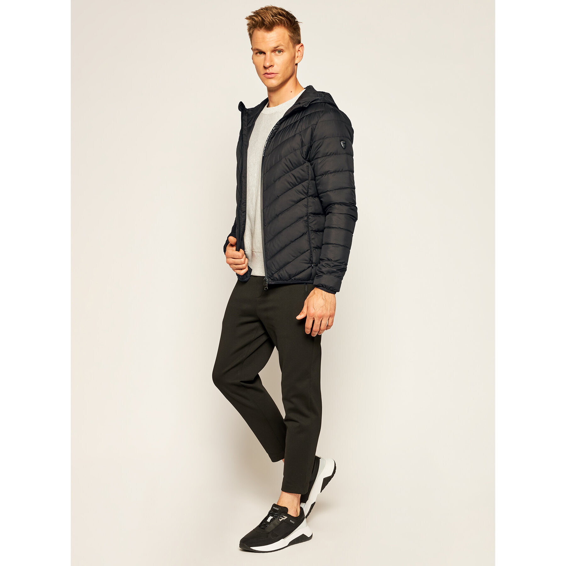 EA7 Emporio Armani Vatovaná bunda 8NPB07 PNE1Z 1200 Čierna Regular Fit - Pepit.sk