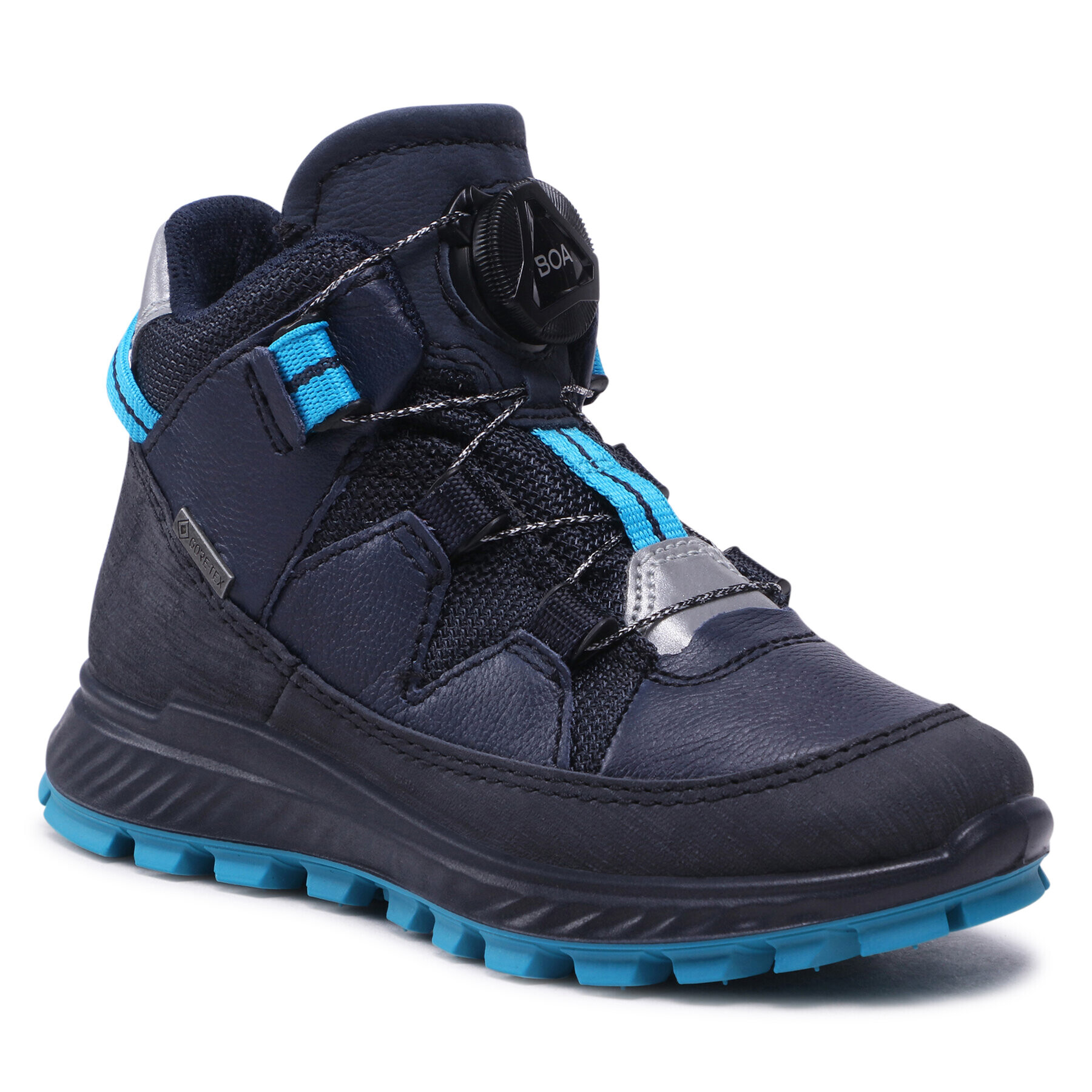 ECCO Šnurovacia obuv Exostrike Kids GORE-TEX 76193251117 Tmavomodrá - Pepit.sk