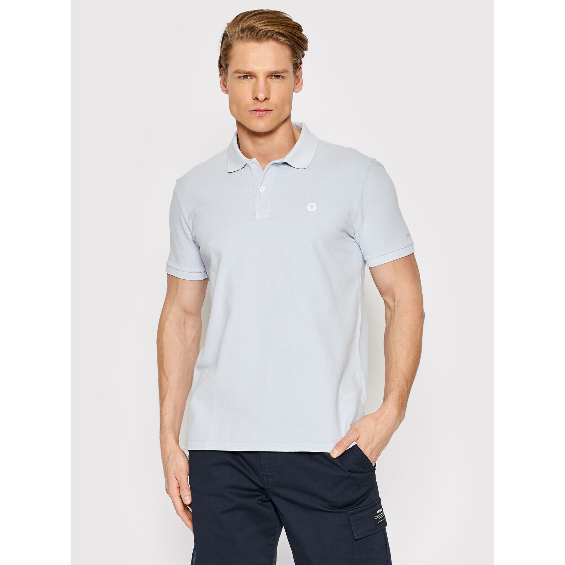 Ecoalf Polokošeľa Ted GAPOTEDSL8205MS22 Modrá Slim Fit - Pepit.sk