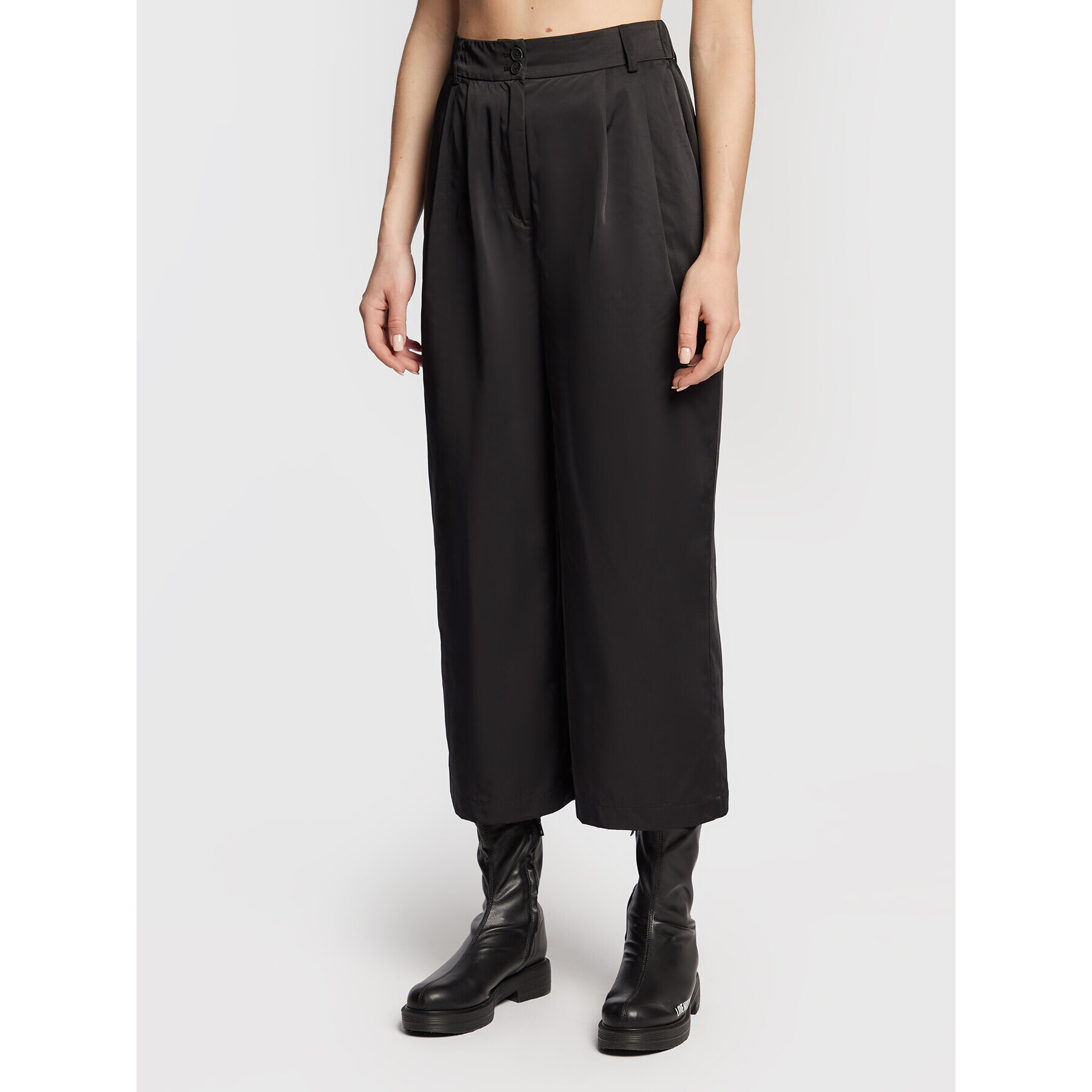 Edited Culottes nohavice Janne EDT6138002000002 Čierna Relaxed Fit - Pepit.sk