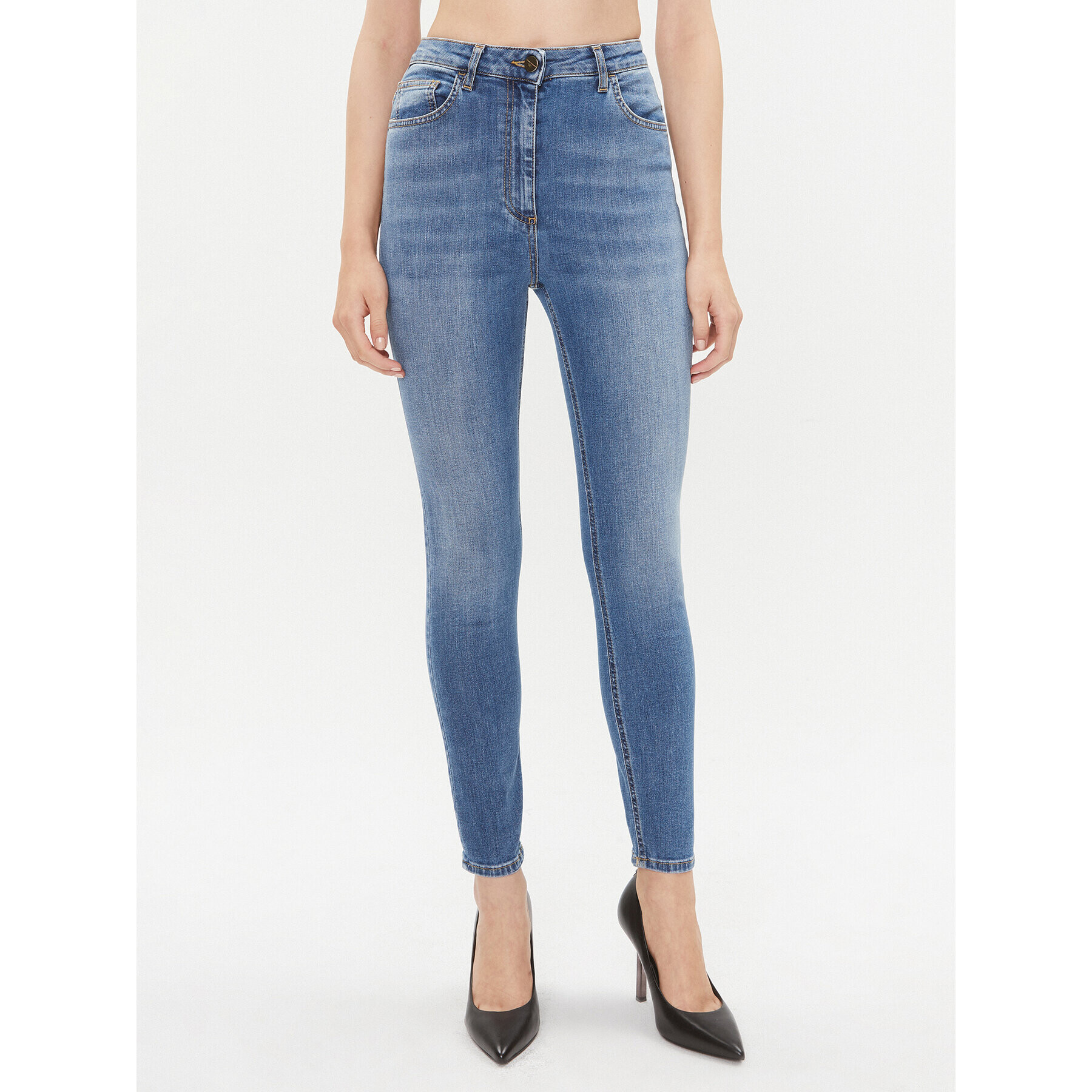 Elisabetta Franchi Džínsy PJ-19S-36E2-002606 Modrá Skinny Fit - Pepit.sk