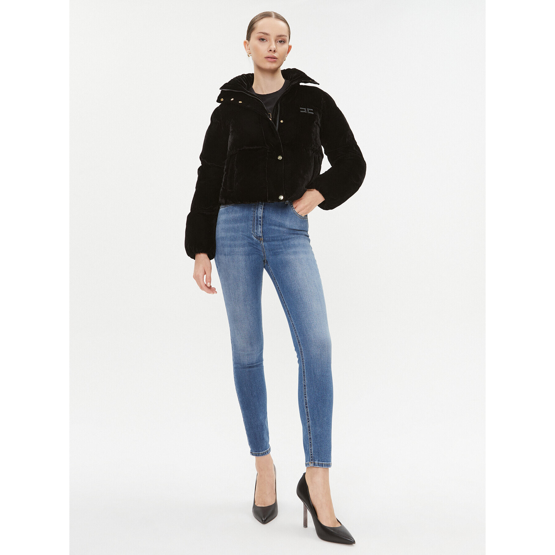 Elisabetta Franchi Džínsy PJ-19S-36E2-002606 Modrá Skinny Fit - Pepit.sk