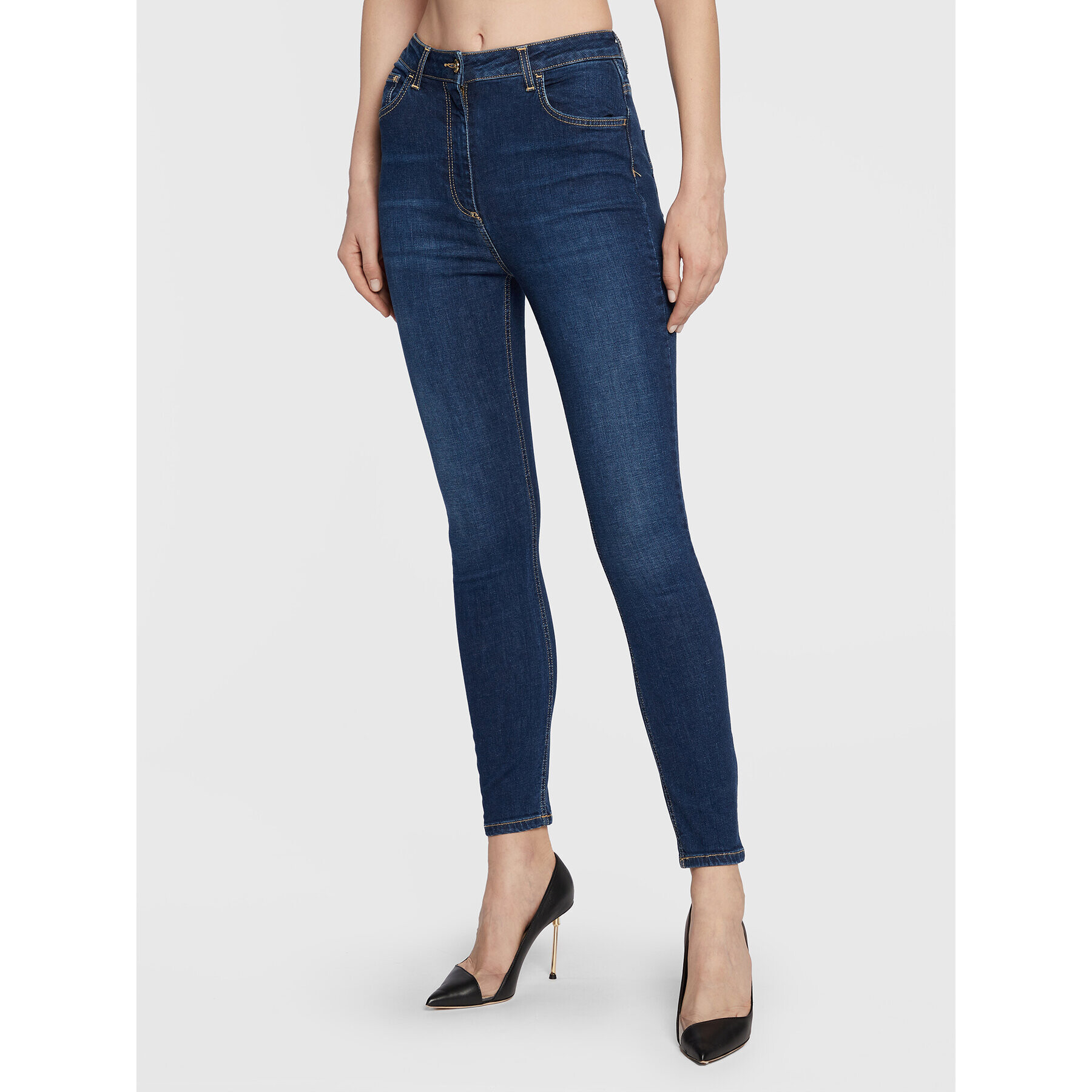 Elisabetta Franchi Džínsy PJ-45S-26E2-V250 Tmavomodrá Skinny Fit - Pepit.sk