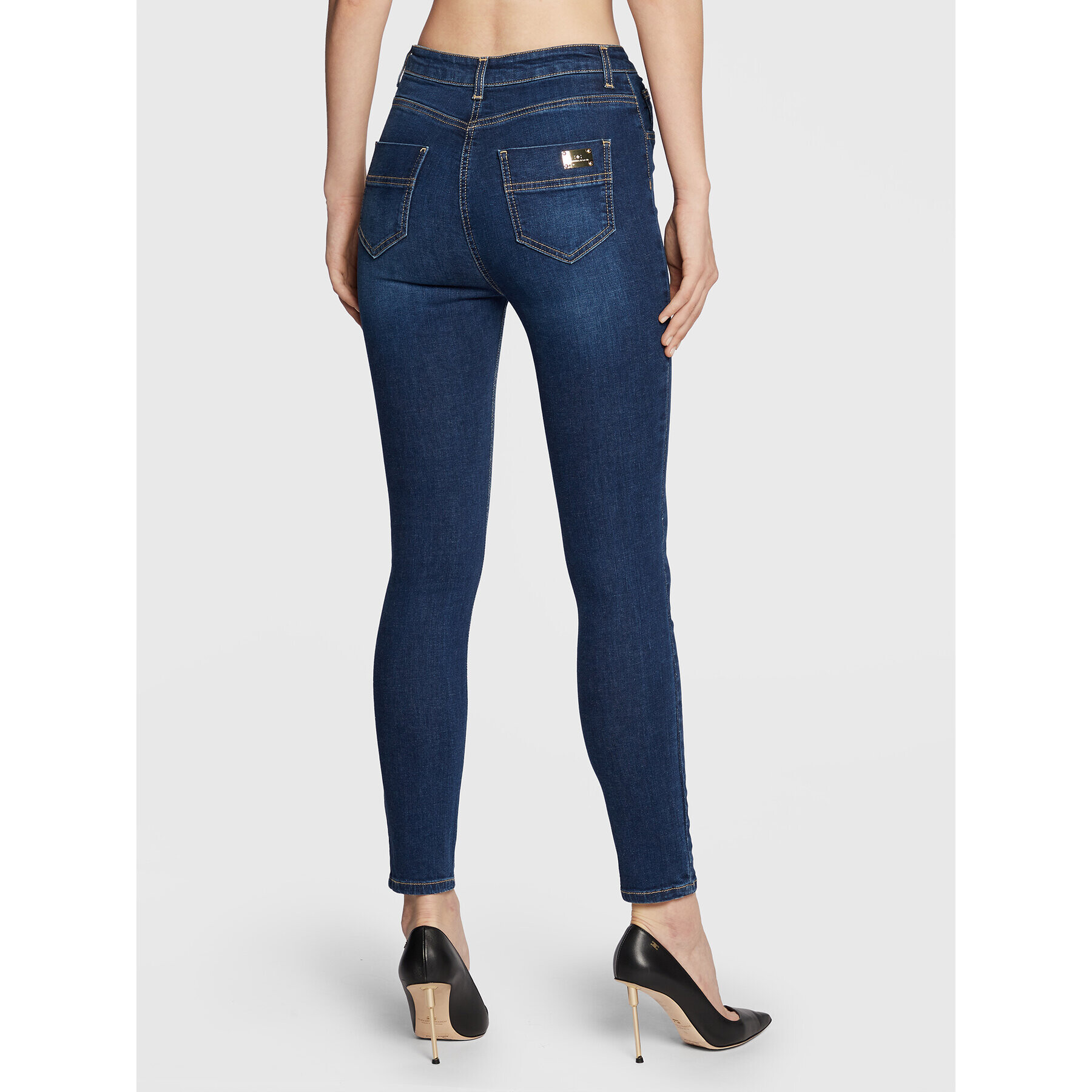 Elisabetta Franchi Džínsy PJ-45S-26E2-V250 Tmavomodrá Skinny Fit - Pepit.sk