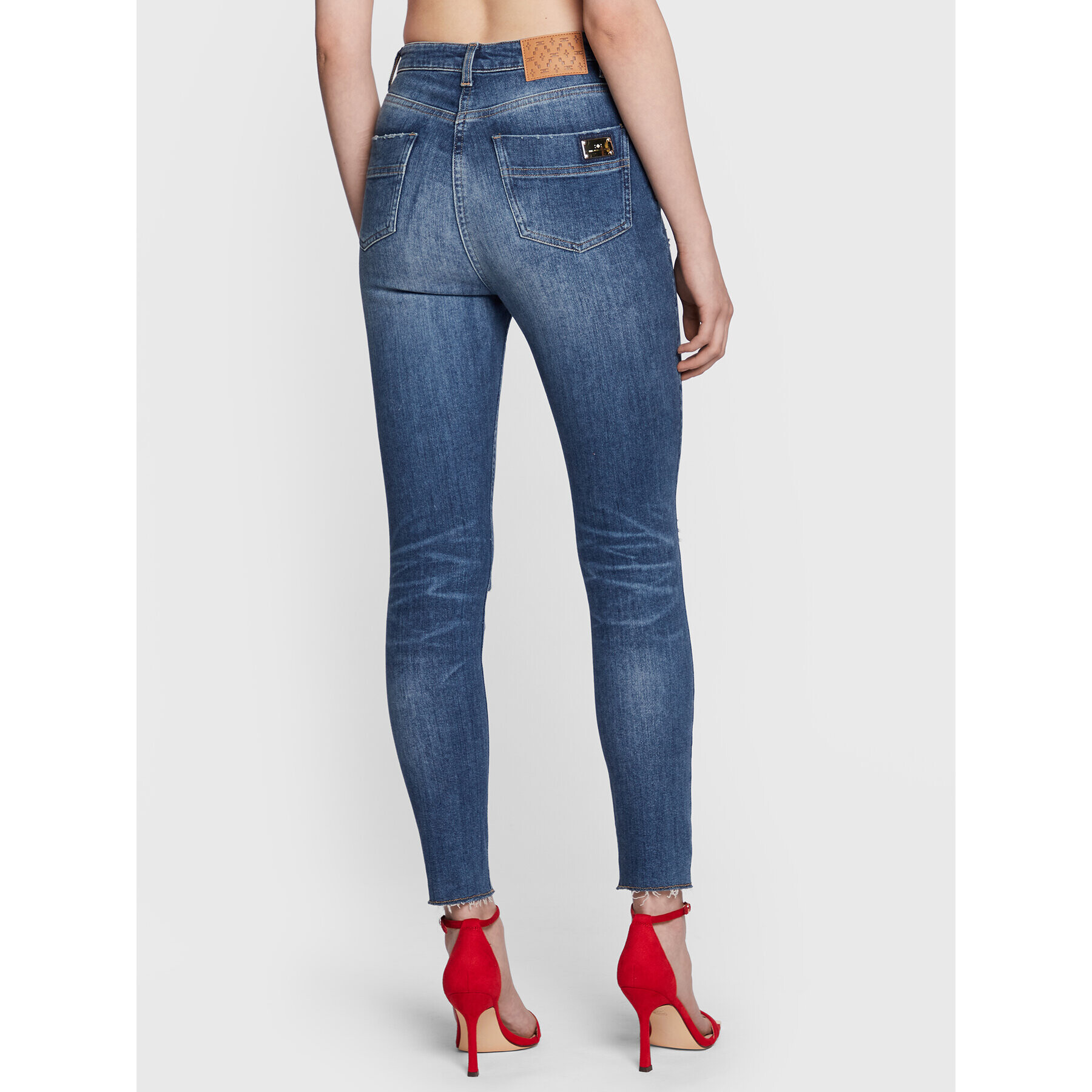 Elisabetta Franchi Džínsy PJ-74I-31E2-V320 Tmavomodrá Skinny Fit - Pepit.sk