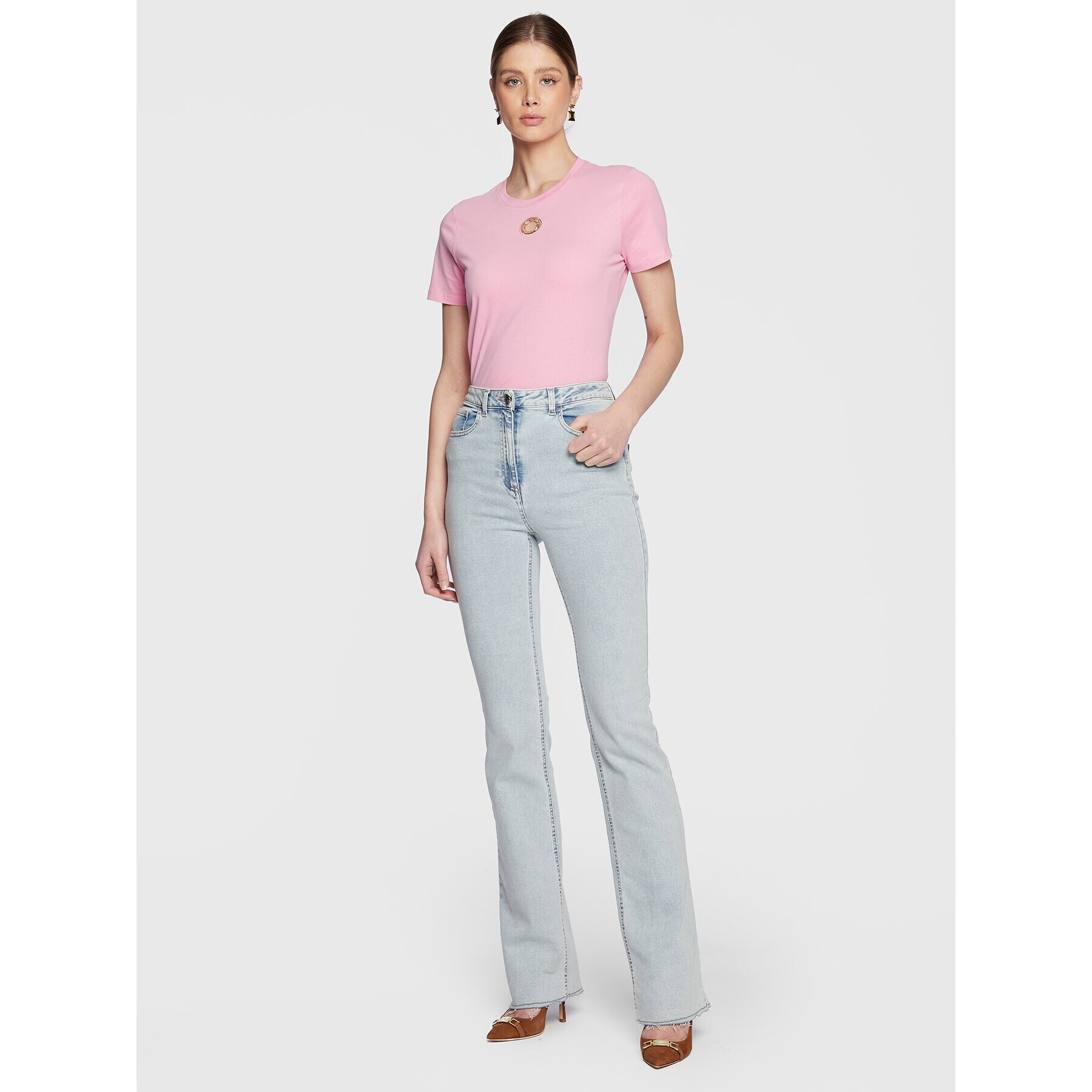 Elisabetta Franchi Džínsy PJ-81I-31E2-V320 Modrá Slim Fit - Pepit.sk