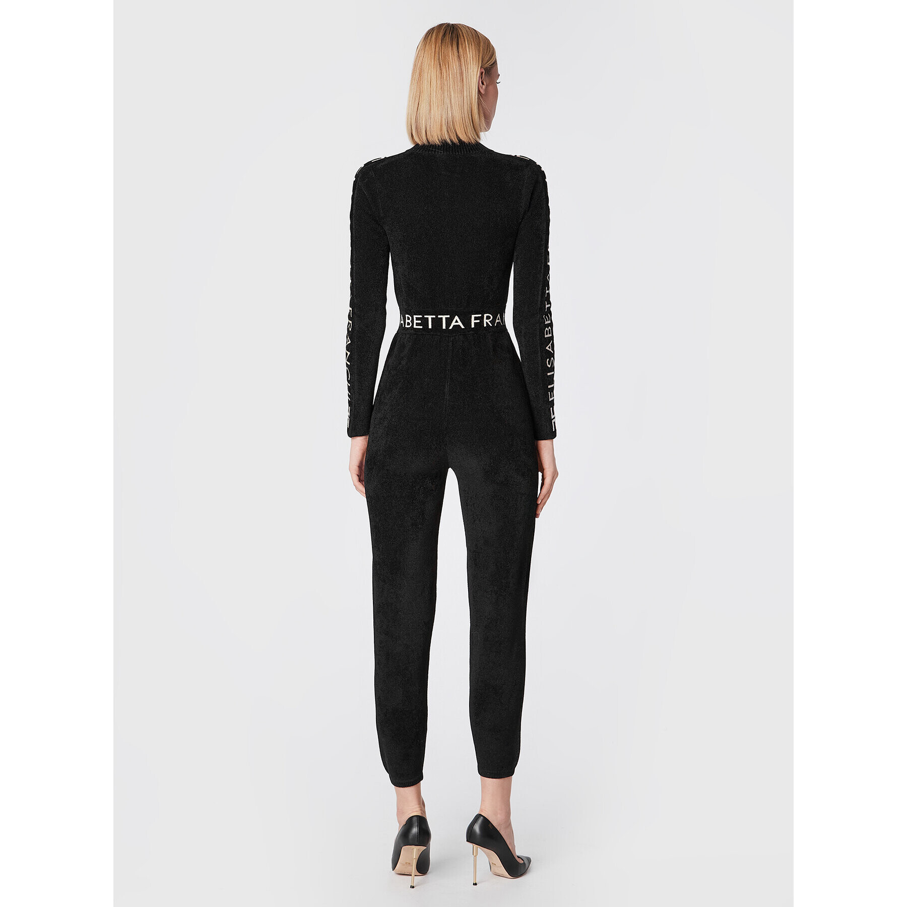 Elisabetta Franchi Overal KT-19S-26E2-V520 Čierna Slim Fit - Pepit.sk