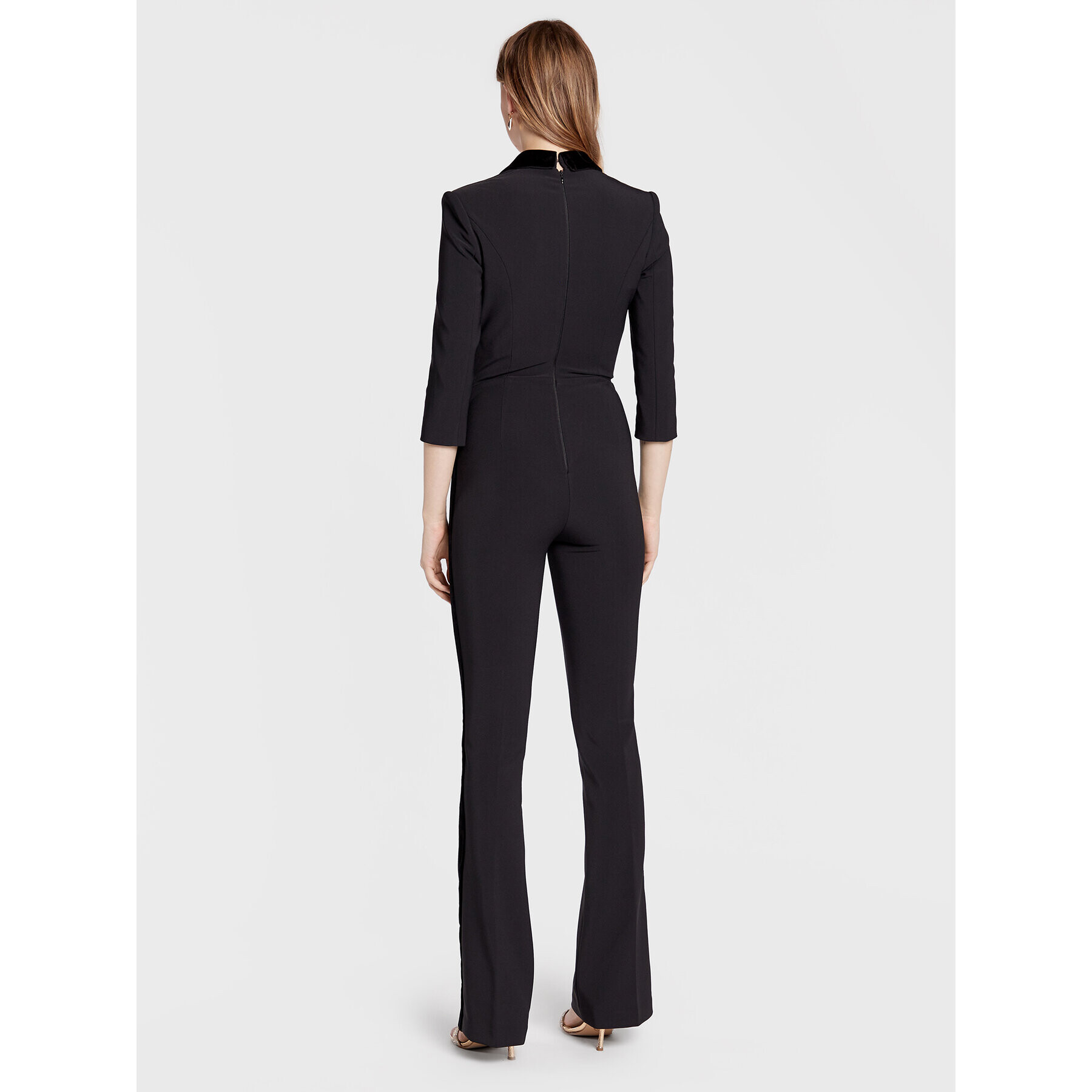 Elisabetta Franchi Overal TU-008-27E2-V600 Čierna Slim Fit - Pepit.sk