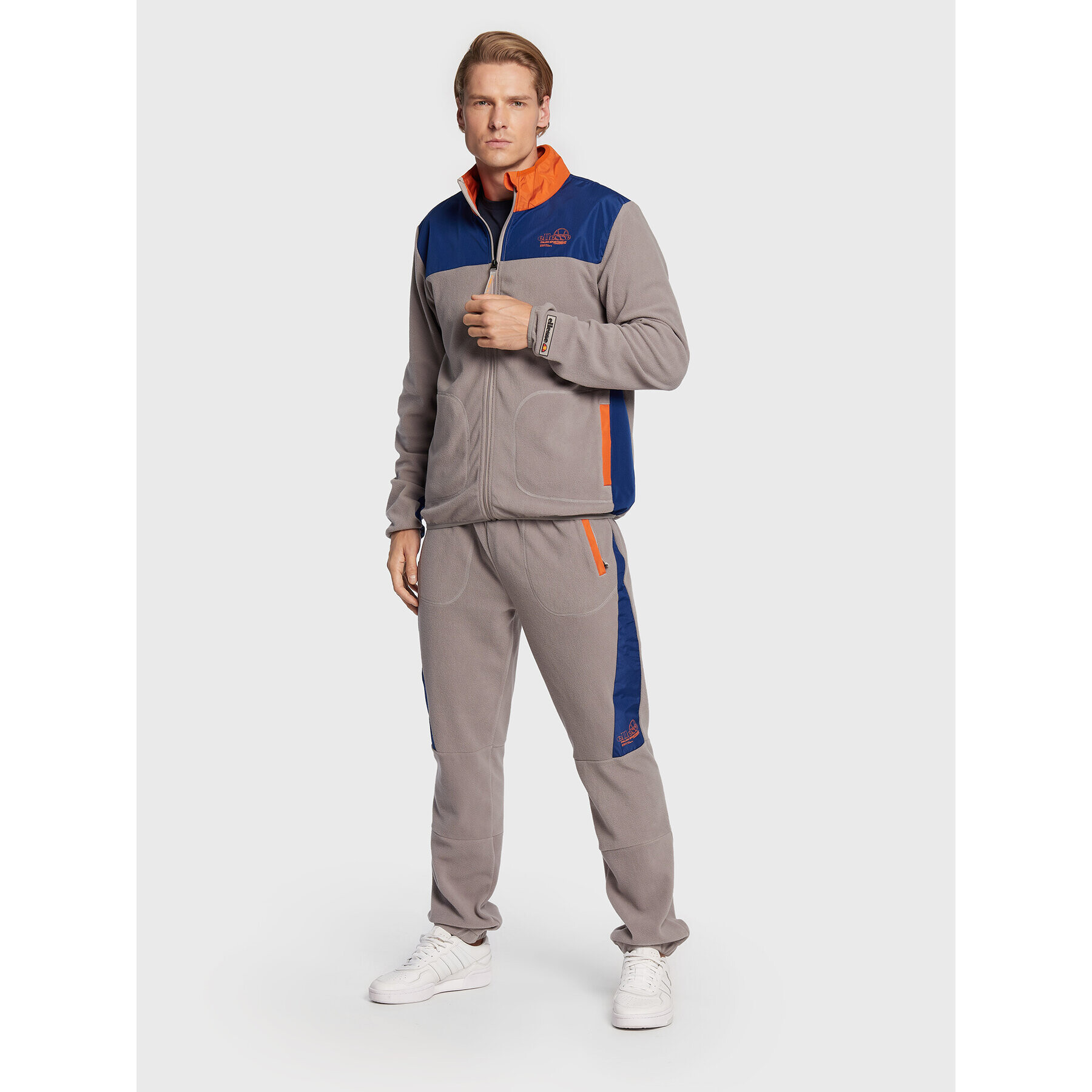 Ellesse Fleecová mikina Lettino SHP16122 Sivá Regular Fit - Pepit.sk