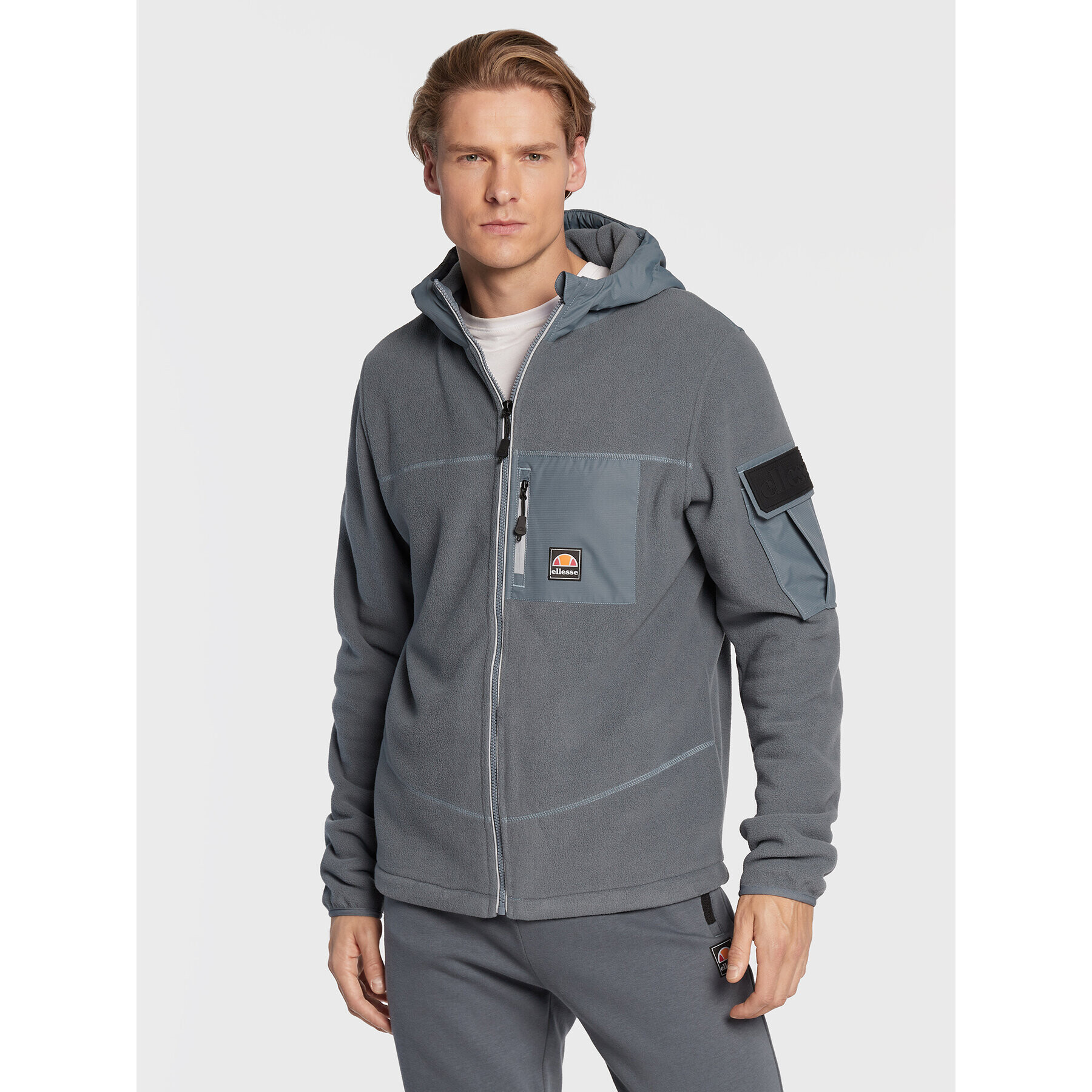 Ellesse Fleecová mikina Snowliano SHP15819 Modrá Regular Fit - Pepit.sk