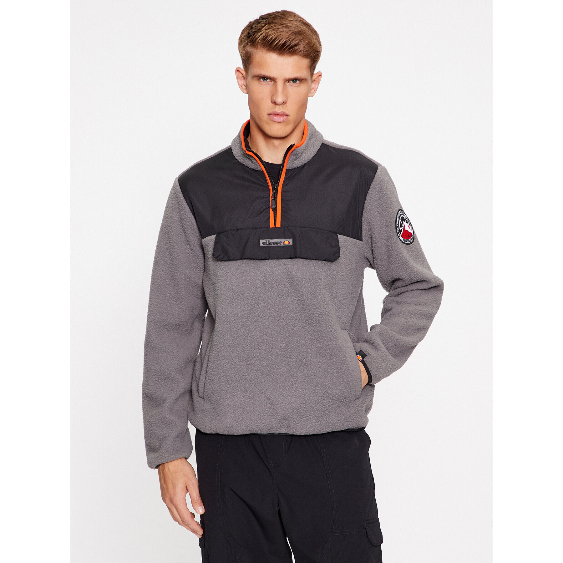 Ellesse Fleecová mikina Zinco SHT19077 Sivá Regular Fit - Pepit.sk