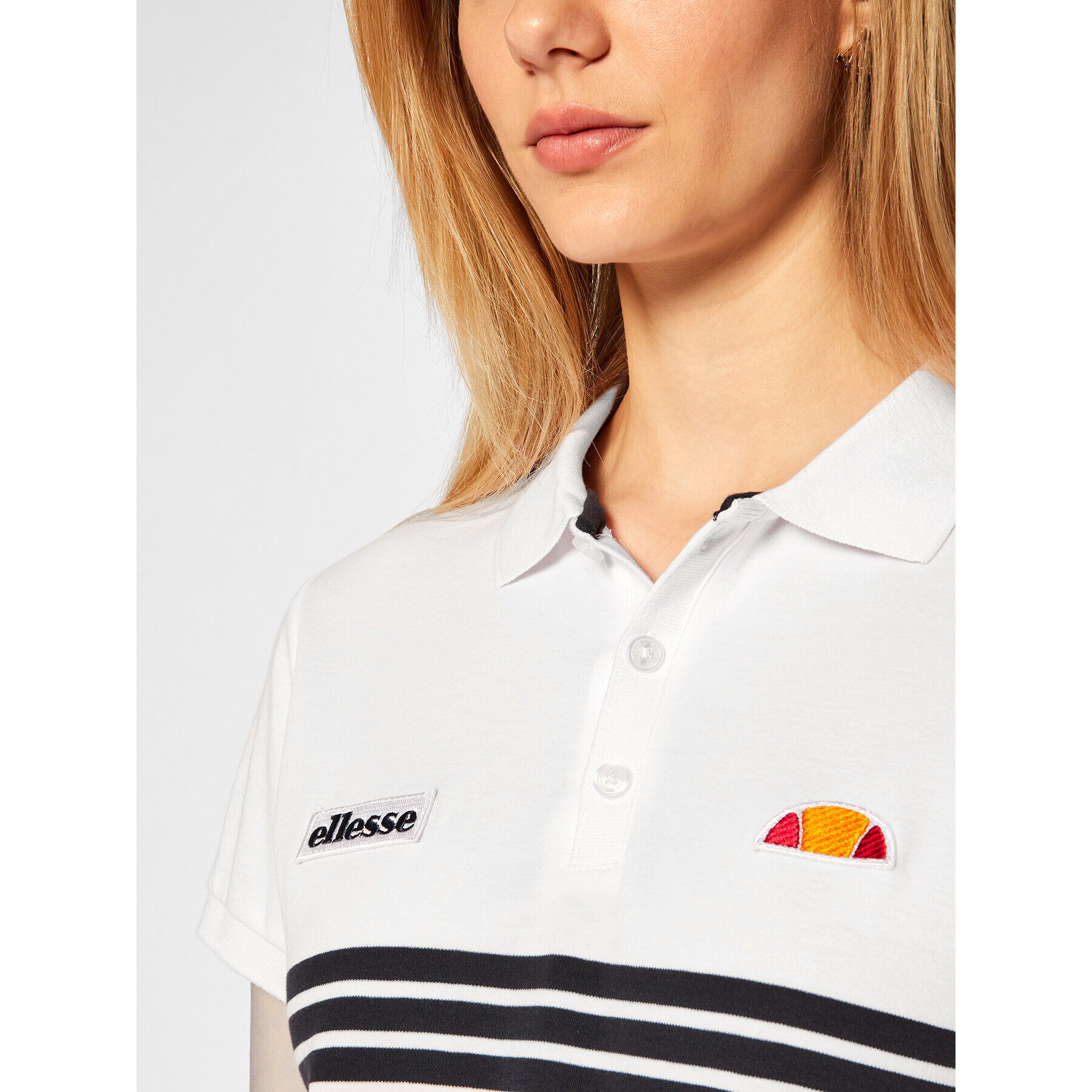 Ellesse Polokošeľa Annamaria Crop SGE08475 Biela Regular Fit - Pepit.sk