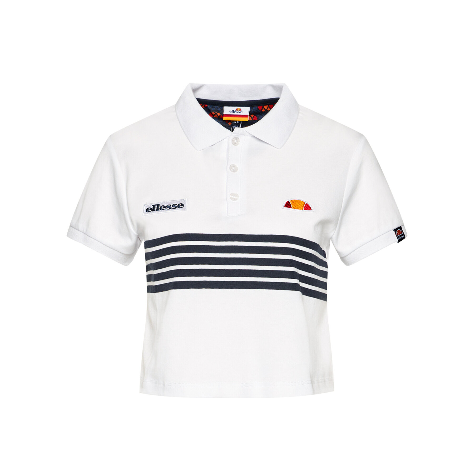 Ellesse Polokošeľa Annamaria Crop SGE08475 Biela Regular Fit - Pepit.sk