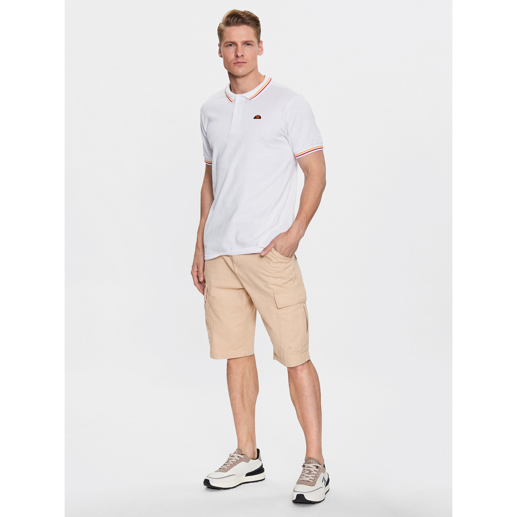 Ellesse Polokošeľa Rooks SHR18077 Biela Regular Fit - Pepit.sk