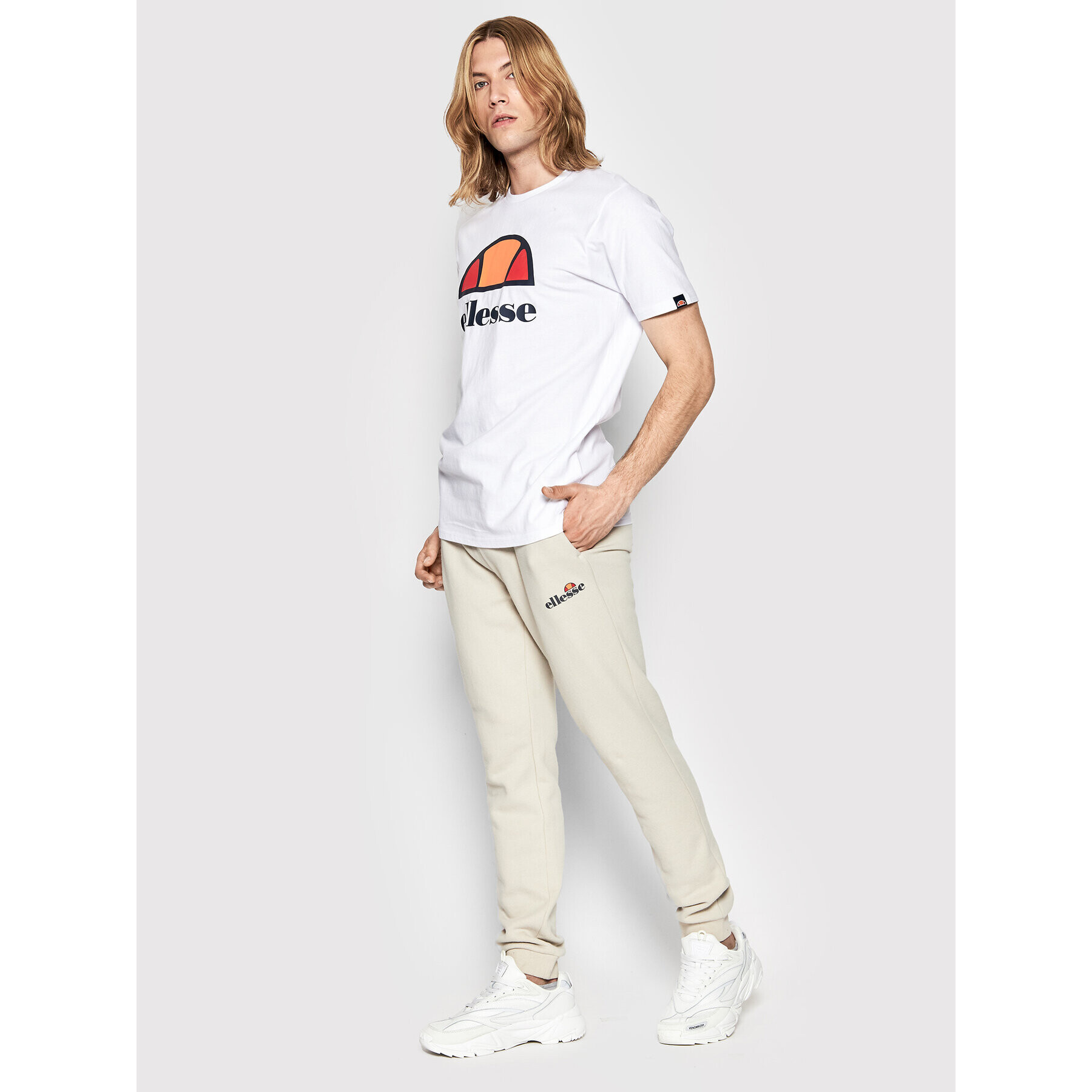 Ellesse Teplákové nohavice Granite SHM12643 Béžová Regular Fit - Pepit.sk