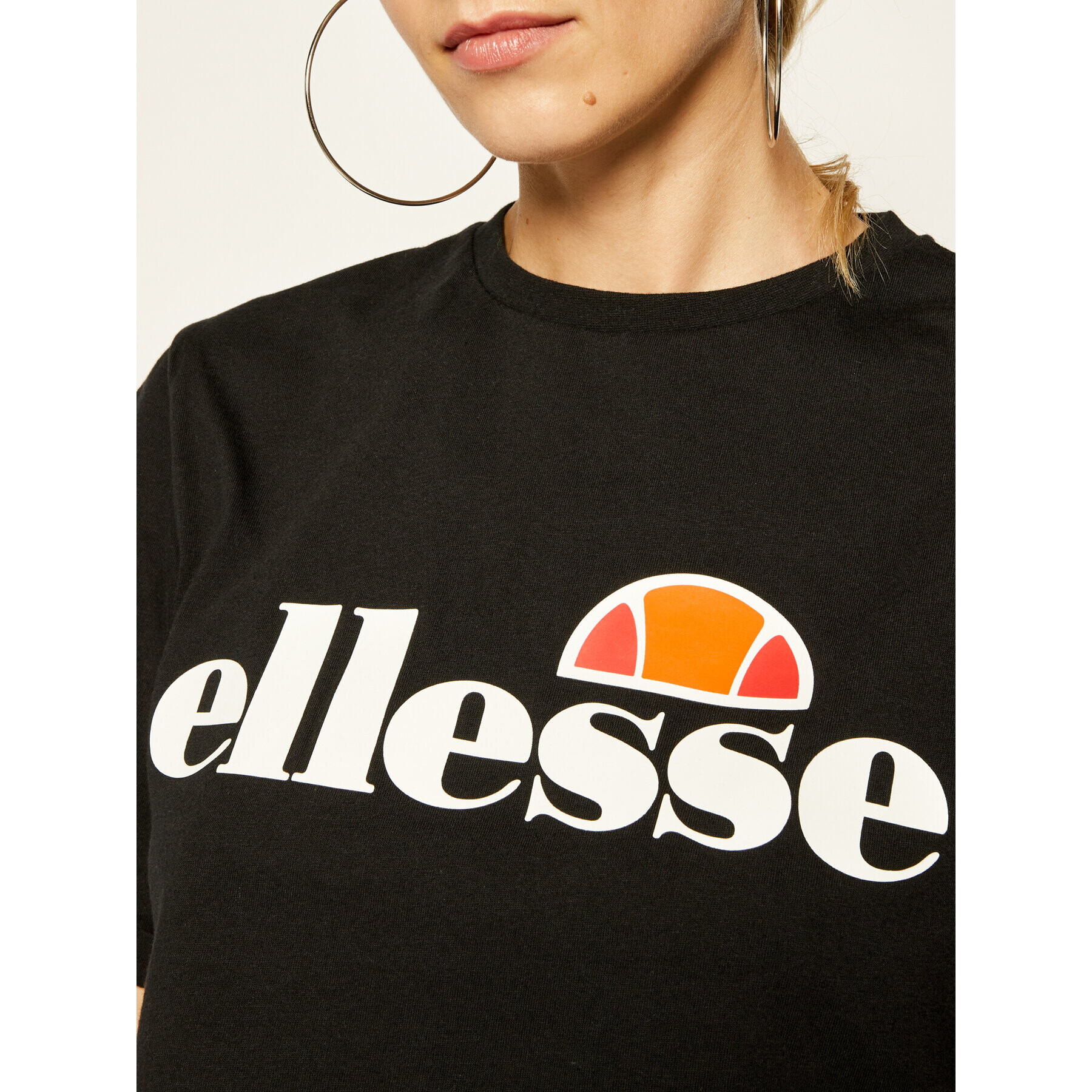 Ellesse Tričko Alberta Crop SGS04484 Čierna Regular Fit - Pepit.sk