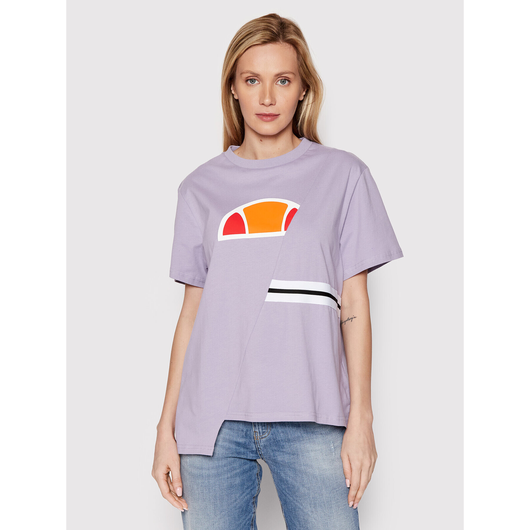 Ellesse Tričko Albi SGM11010 Fialová Oversize - Pepit.sk