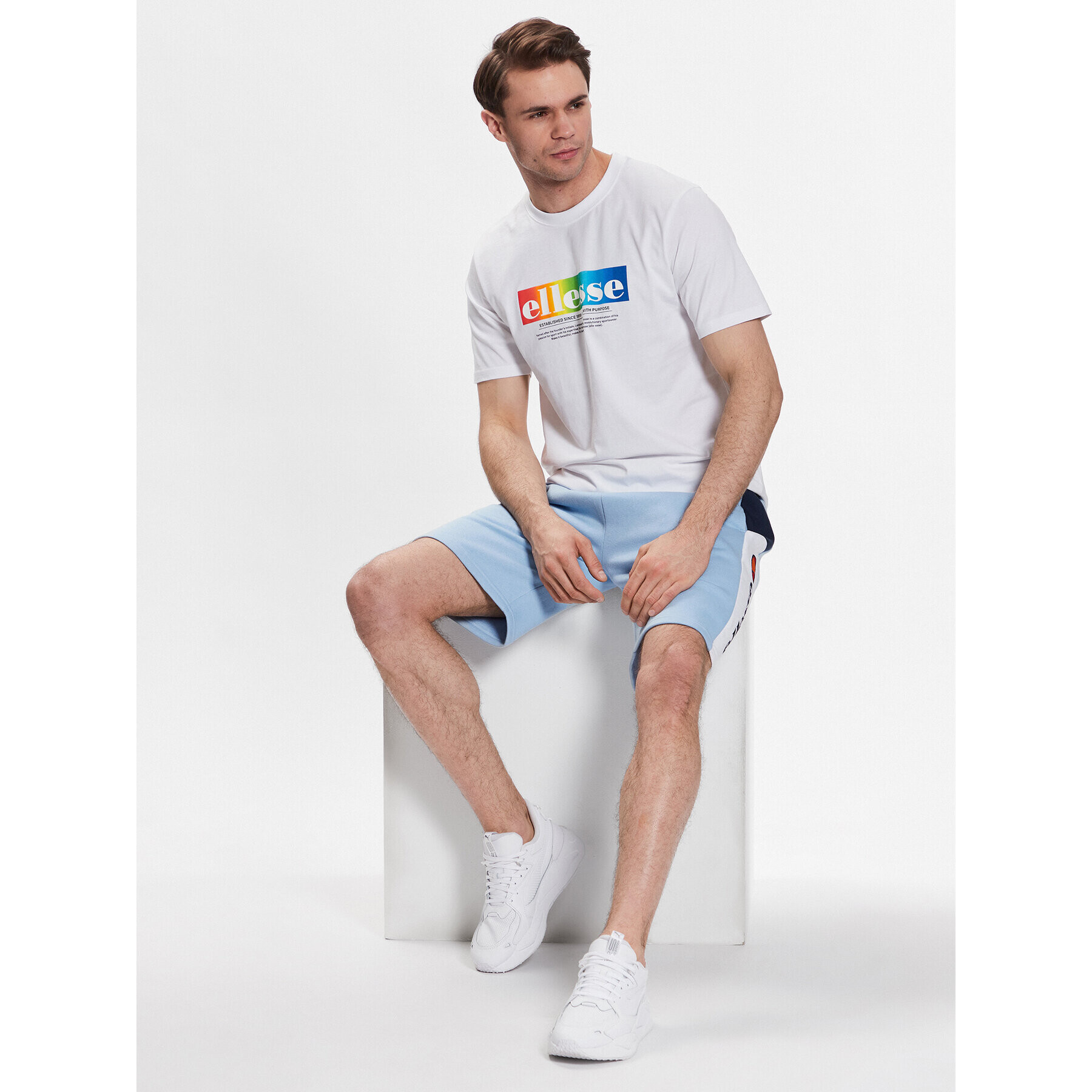 Ellesse Tričko Allegrio SHR17634 Biela Regular Fit - Pepit.sk