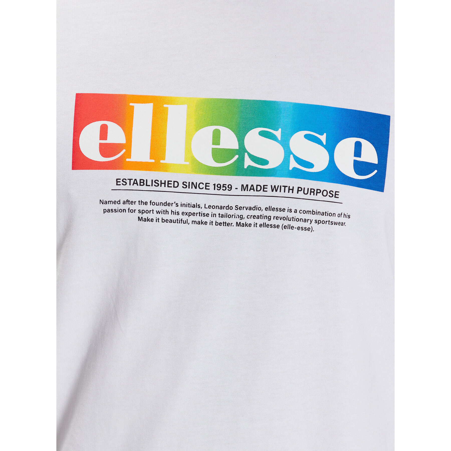 Ellesse Tričko Allegrio SHR17634 Biela Regular Fit - Pepit.sk