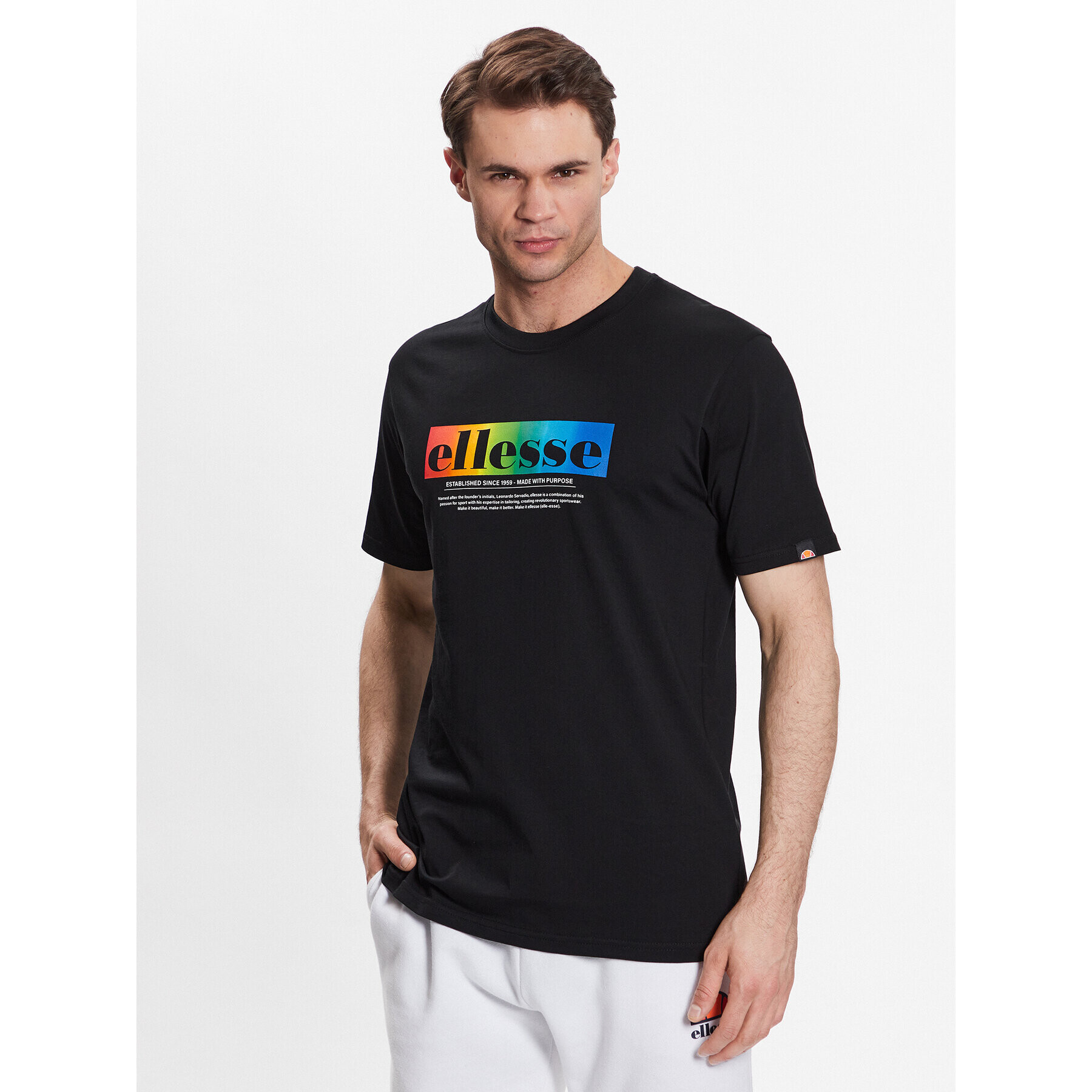 Ellesse Tričko Allegrio SHR17634 Čierna Regular Fit - Pepit.sk