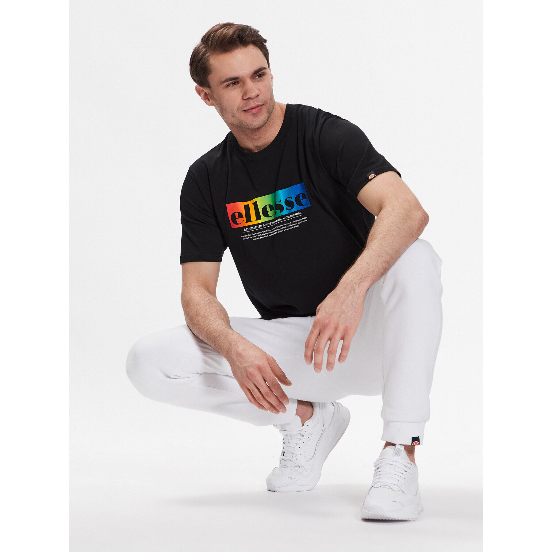 Ellesse Tričko Allegrio SHR17634 Čierna Regular Fit - Pepit.sk