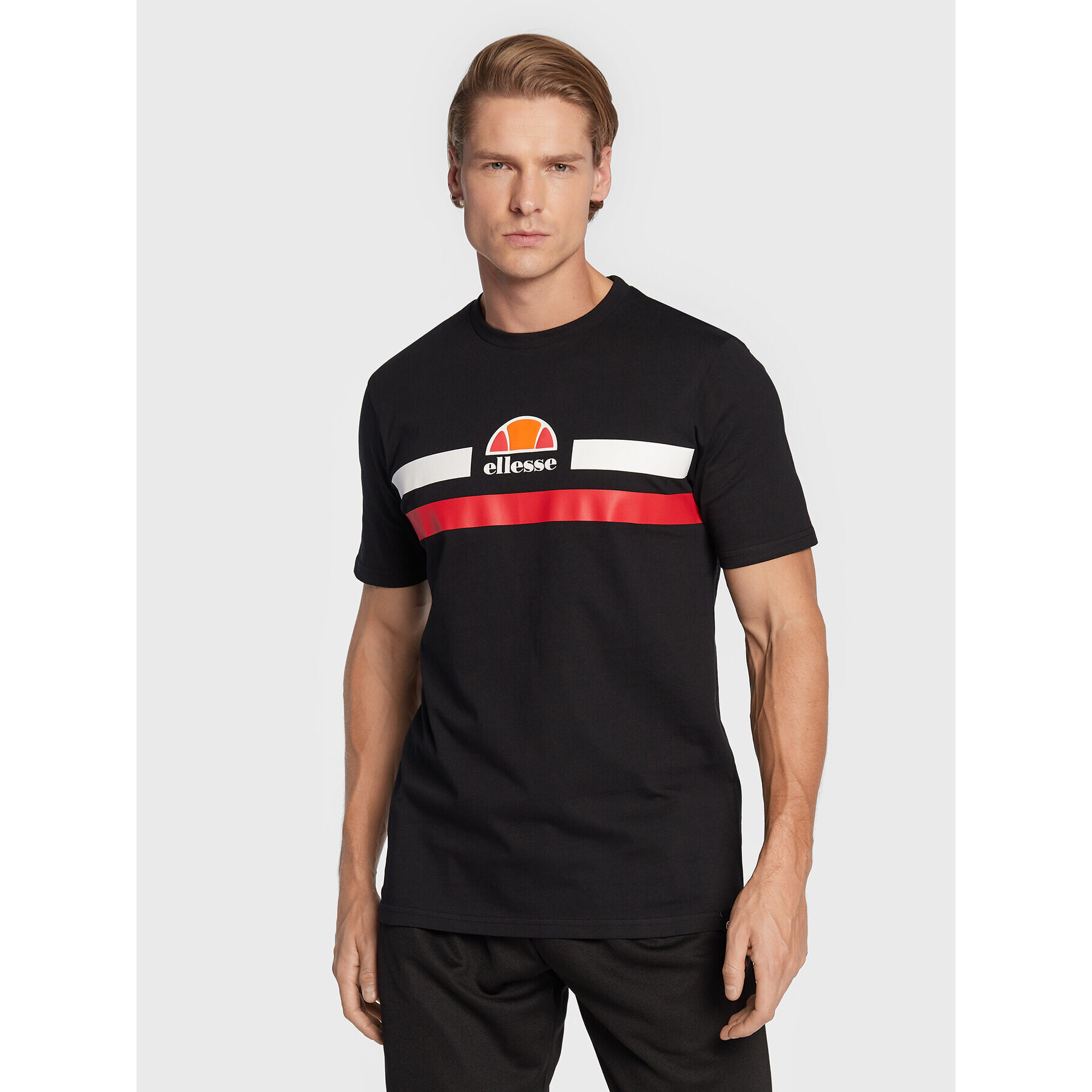 Ellesse Tričko Aprel SHM06453 Čierna Regular Fit - Pepit.sk