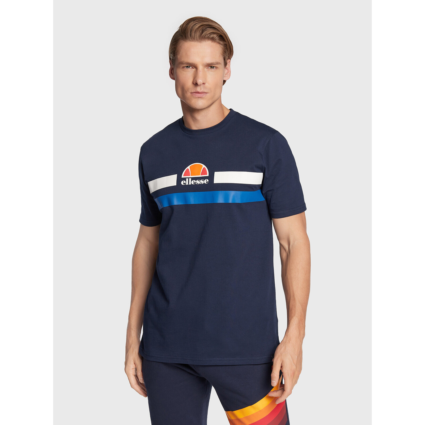 Ellesse Tričko Aprel SHM06453 Tmavomodrá Regular Fit - Pepit.sk