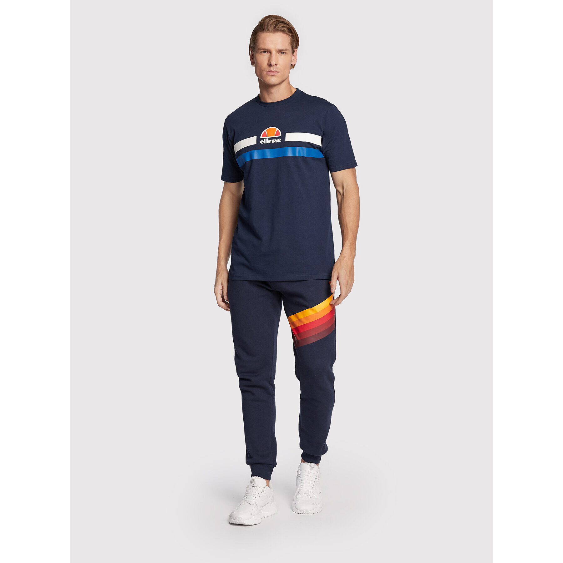 Ellesse Tričko Aprel SHM06453 Tmavomodrá Regular Fit - Pepit.sk