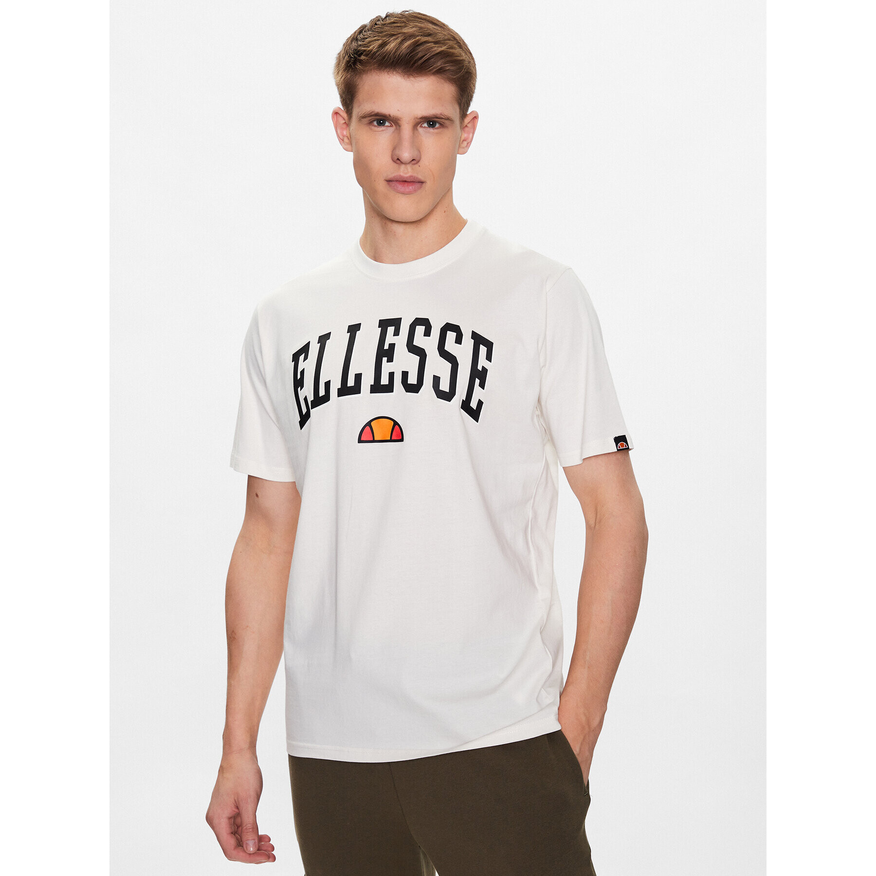 Ellesse Tričko Colombia 2 SHR17640 Écru Regular Fit - Pepit.sk