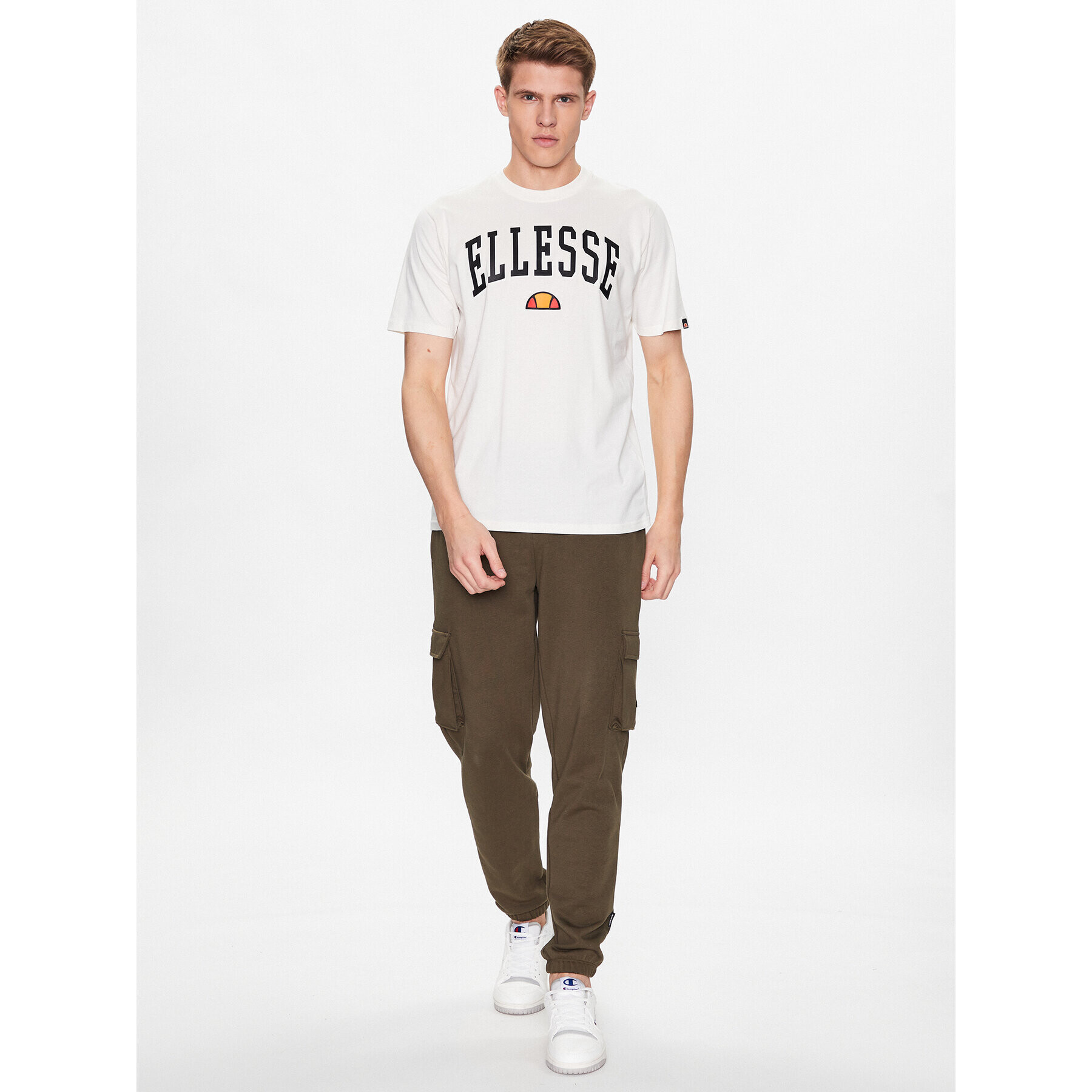 Ellesse Tričko Colombia 2 SHR17640 Écru Regular Fit - Pepit.sk