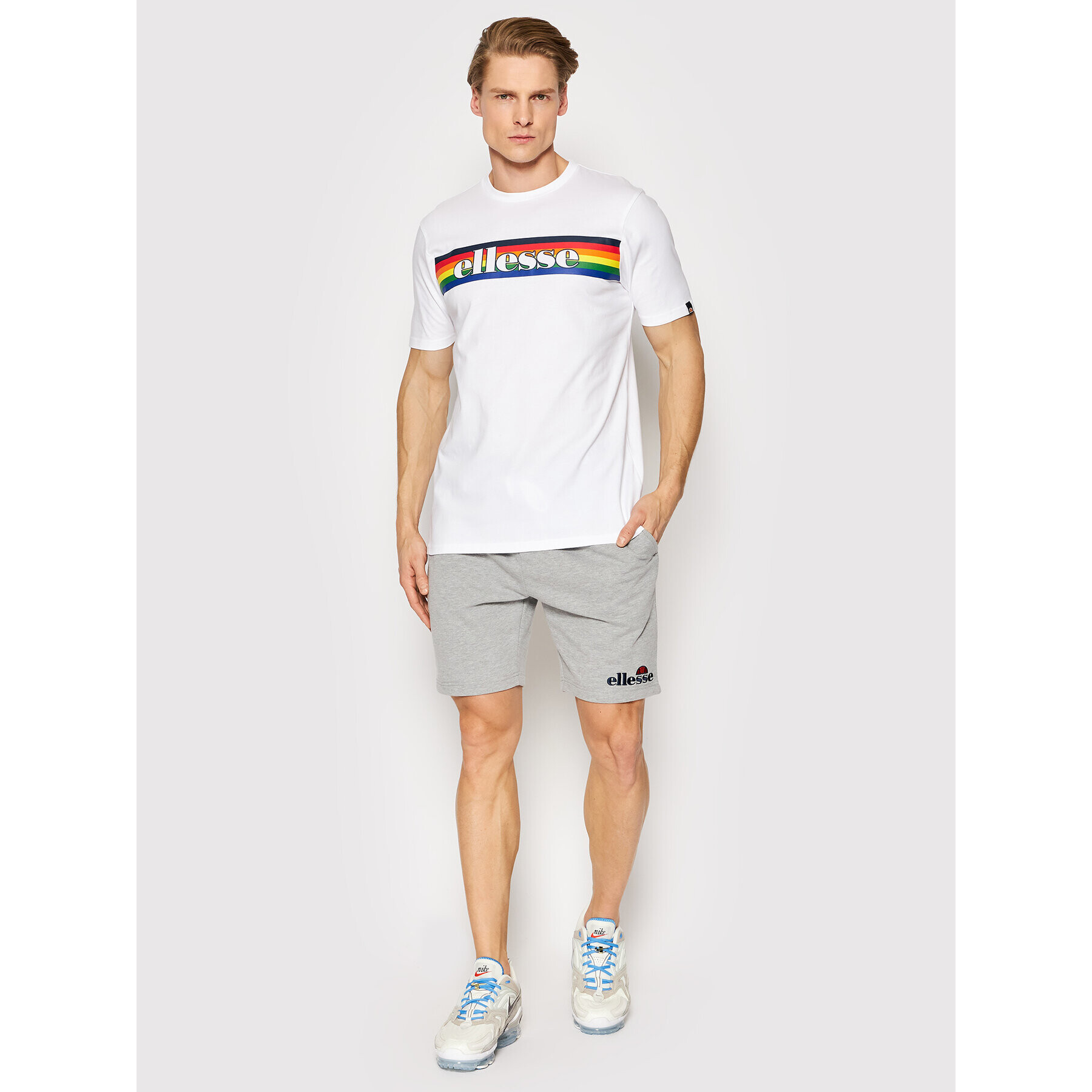 Ellesse Tričko Dreilo SHM13822 Biela Regular Fit - Pepit.sk