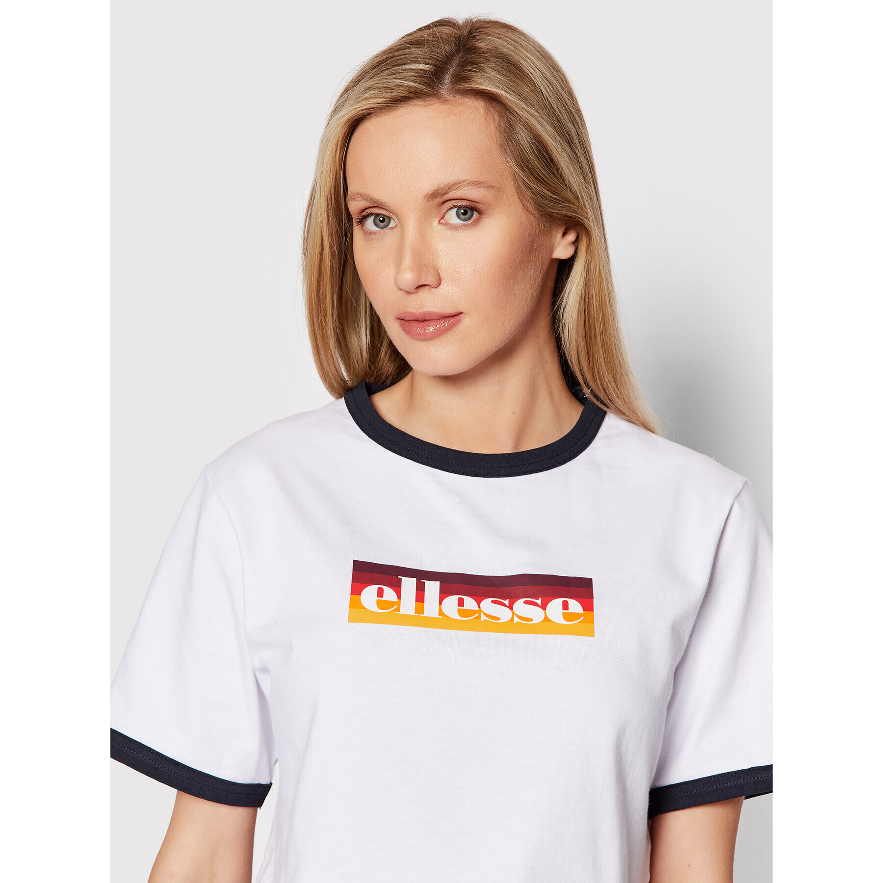 Ellesse Tričko Filide SGI11072 Biela Cropped Fit - Pepit.sk