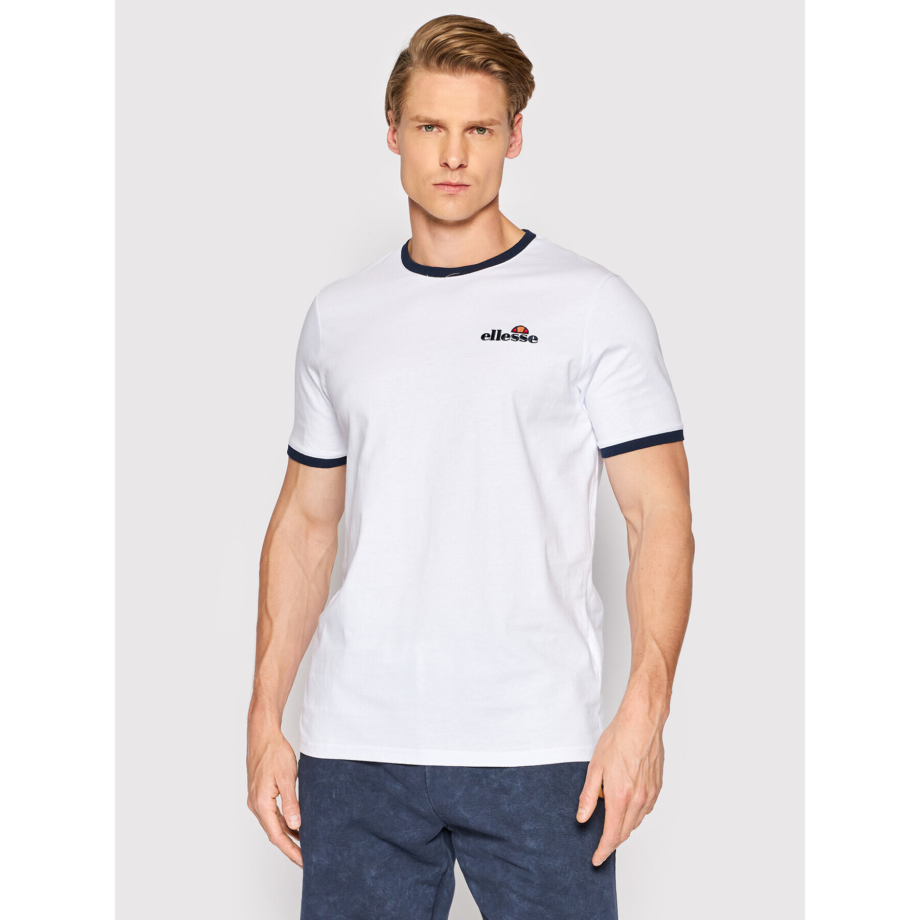 Ellesse Tričko Meduno SHL10164 Biela Regular Fit - Pepit.sk