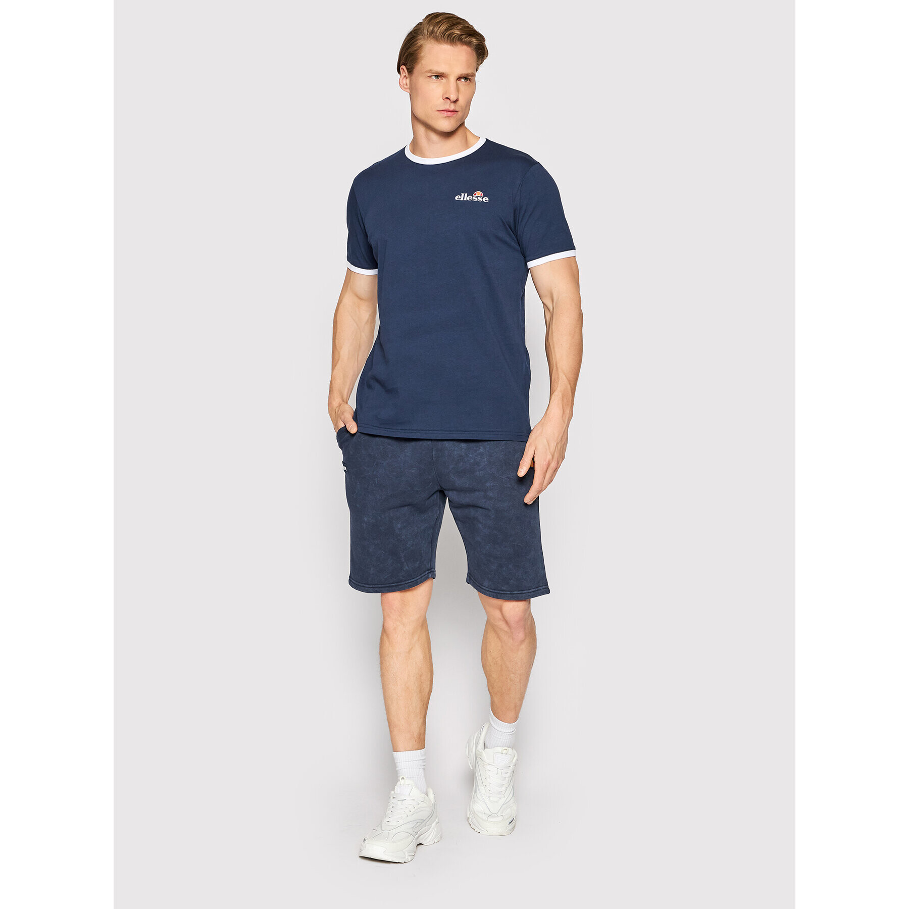 Ellesse Tričko Meduno SHL10164 Tmavomodrá Regular Fit - Pepit.sk