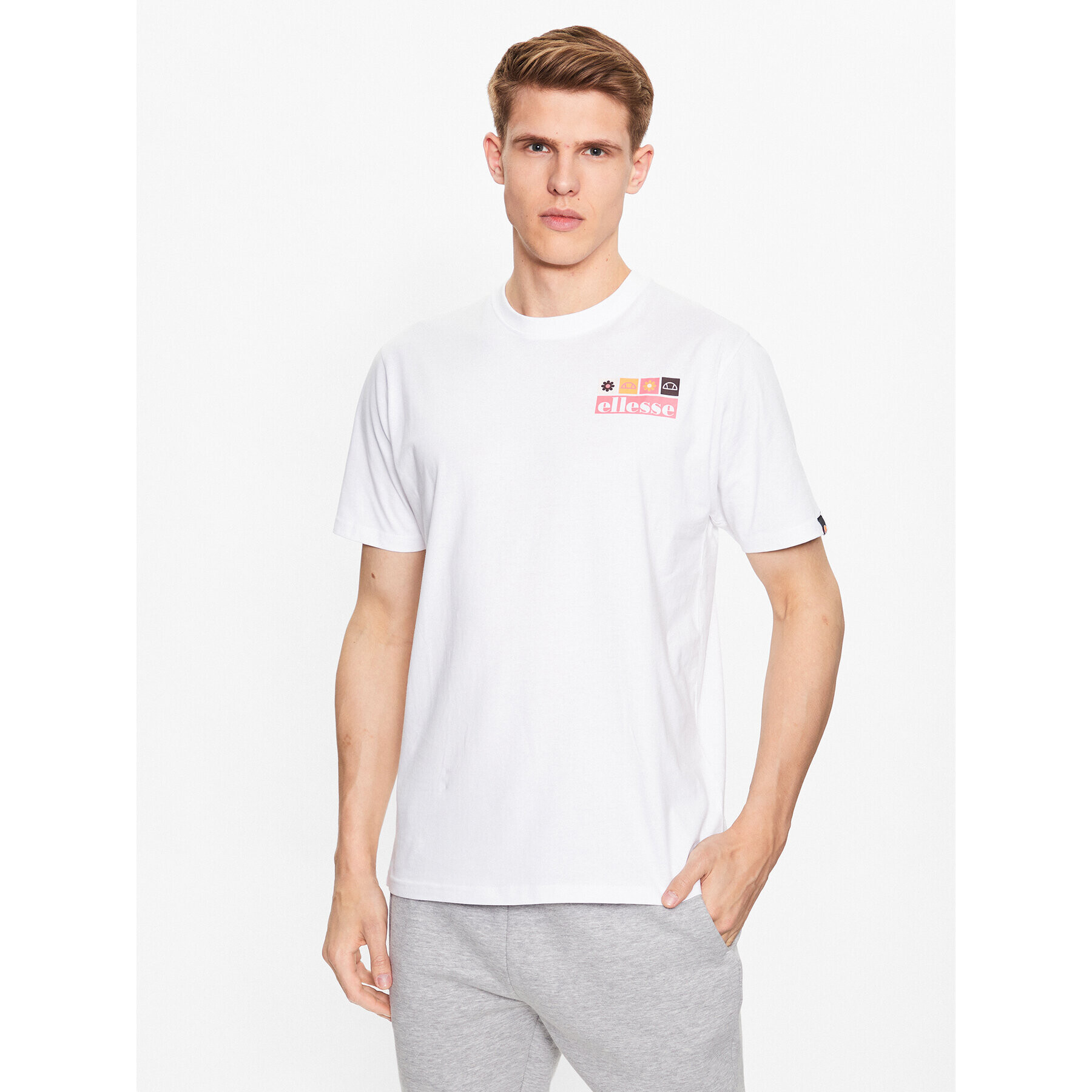 Ellesse Tričko Mestiere SHR17638 Biela Regular Fit - Pepit.sk