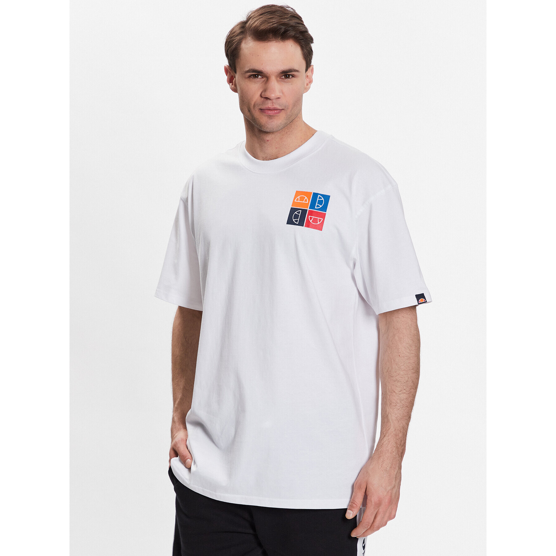 Ellesse Tričko Rolletto SHR17641 Biela Regular Fit - Pepit.sk