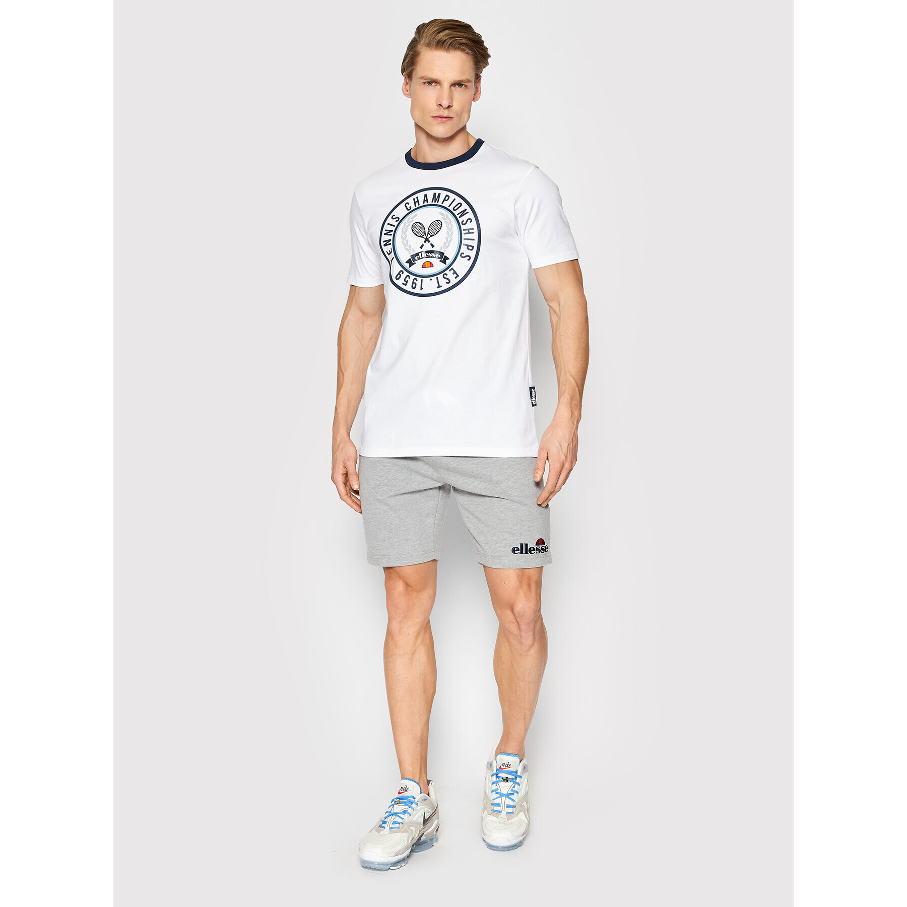 Ellesse Tričko Segna SHM14229 Biela Regular Fit - Pepit.sk