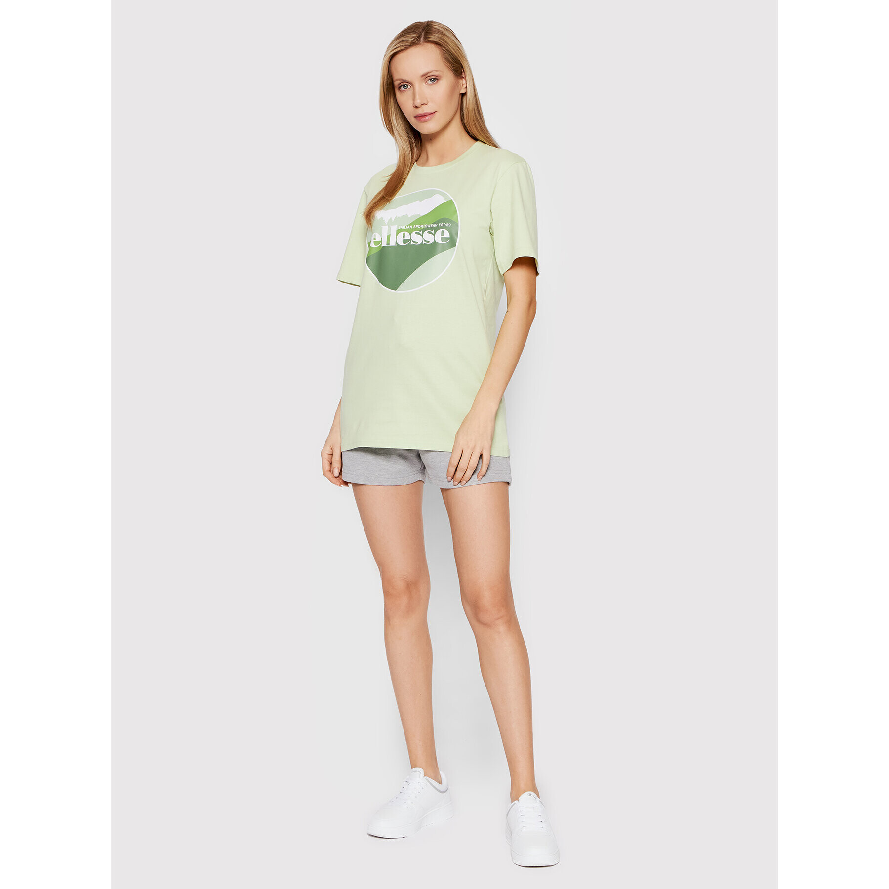 Ellesse Tričko Shabunda SGM14629 Zelená Relaxed Fit - Pepit.sk