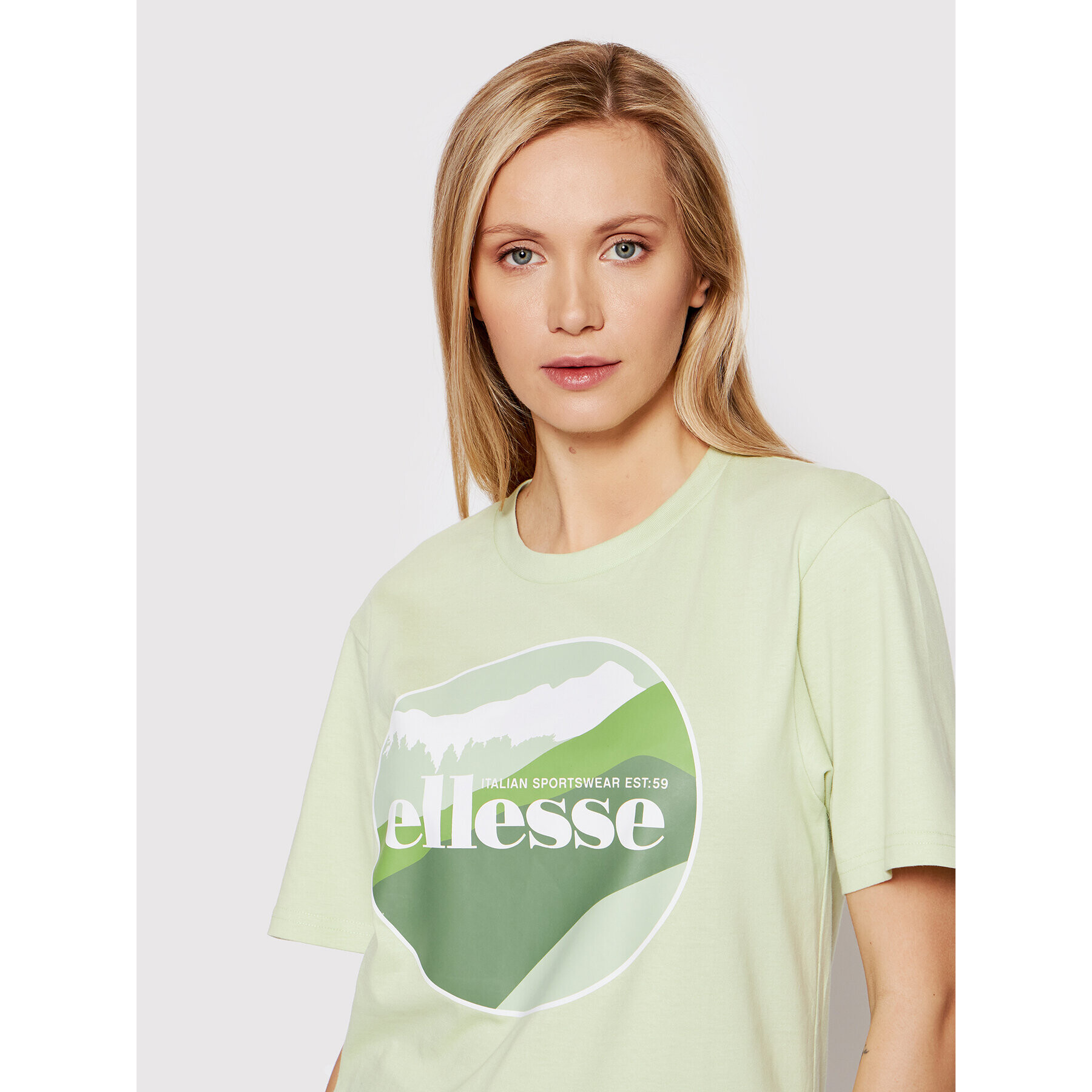 Ellesse Tričko Shabunda SGM14629 Zelená Relaxed Fit - Pepit.sk