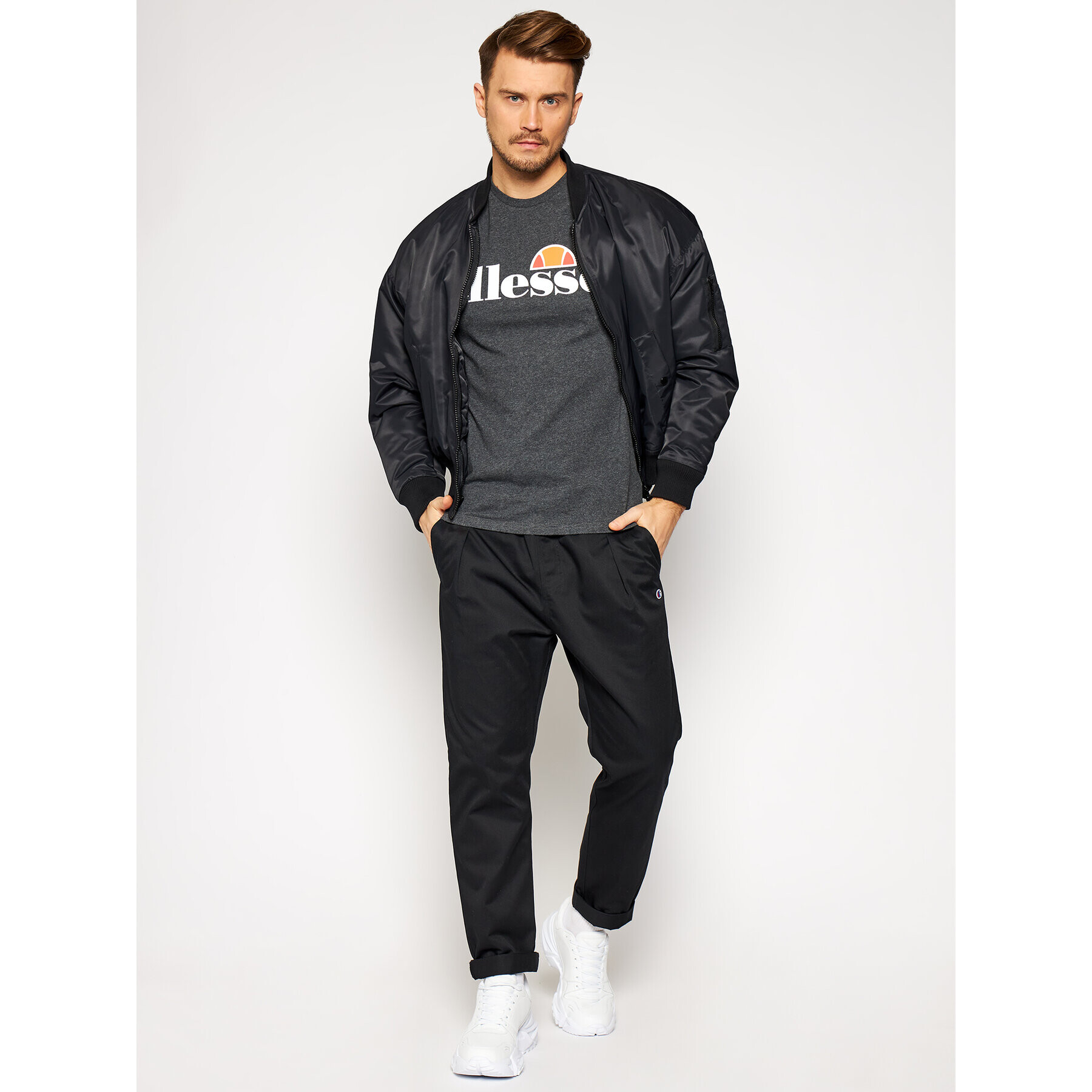 Ellesse Tričko Sl Prado SHC07405 Sivá Regular Fit - Pepit.sk